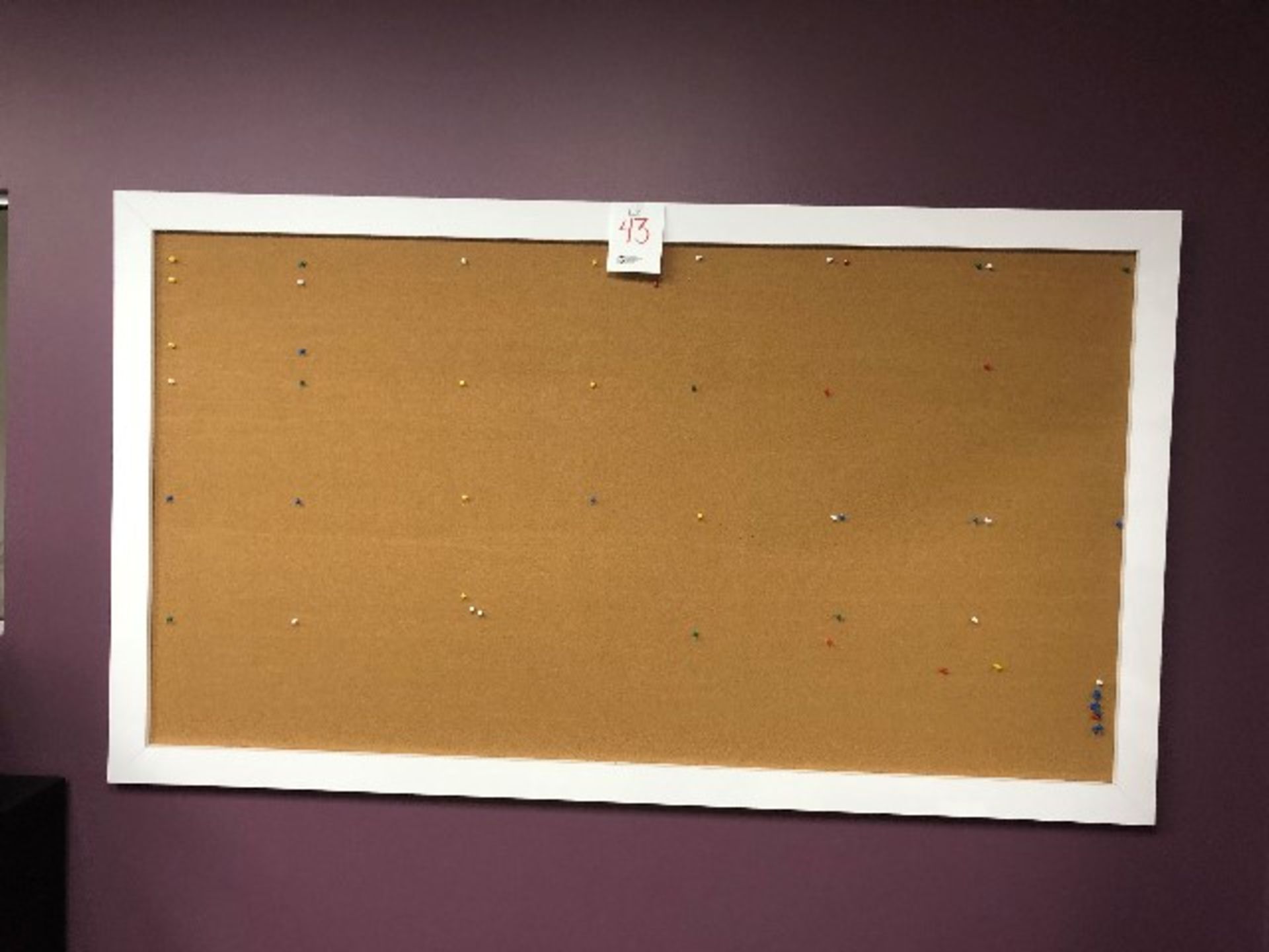 Decorative cork board,84”x48”