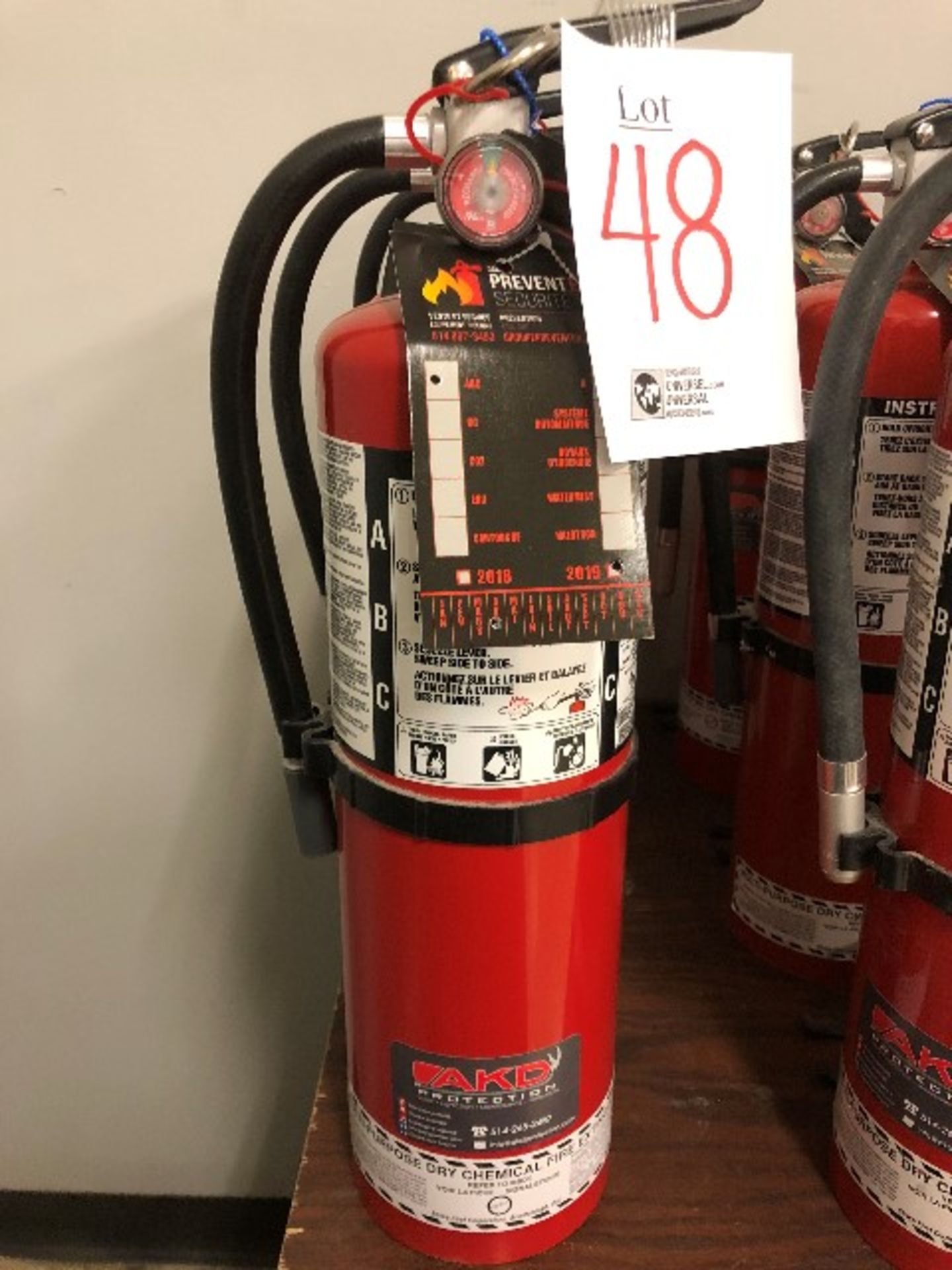 Fire extinguishers, 3pcs