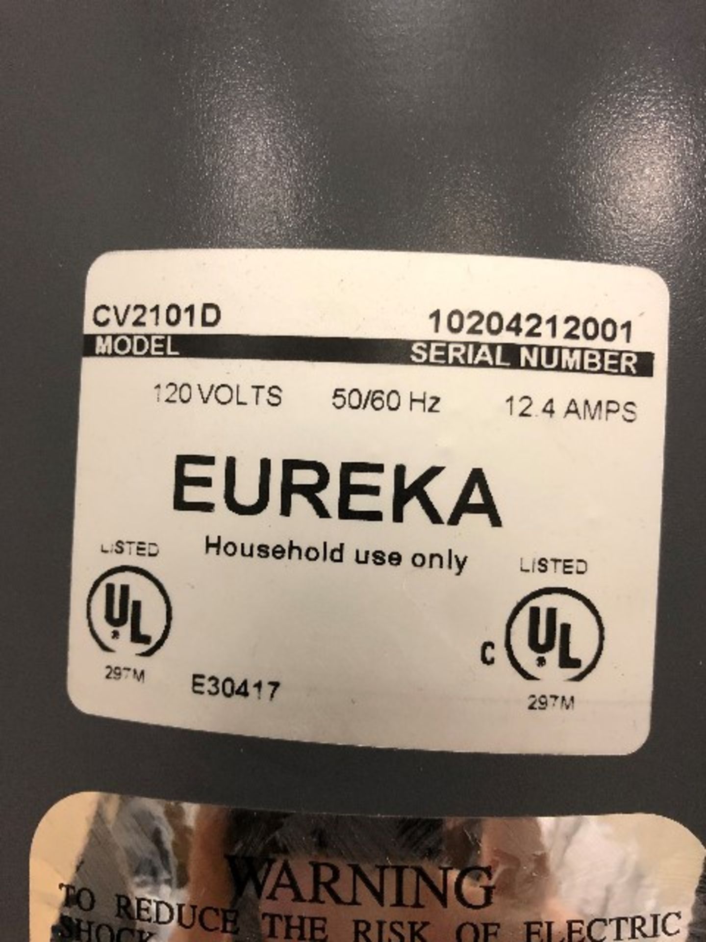 Eureka central vacuum system CB2101D, 12.4A - Image 4 of 4