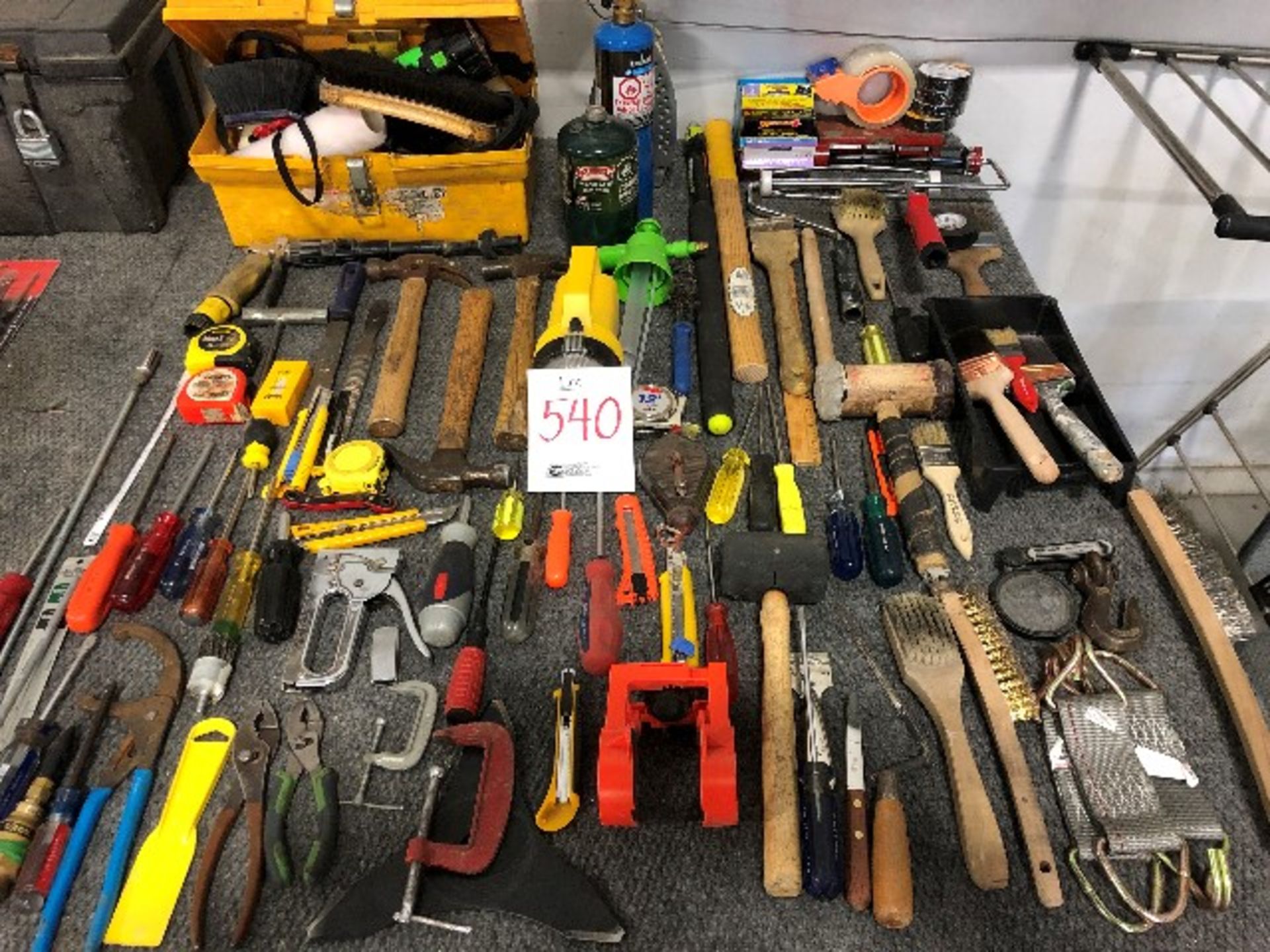 LOT: Hand tools, tool box, etc...