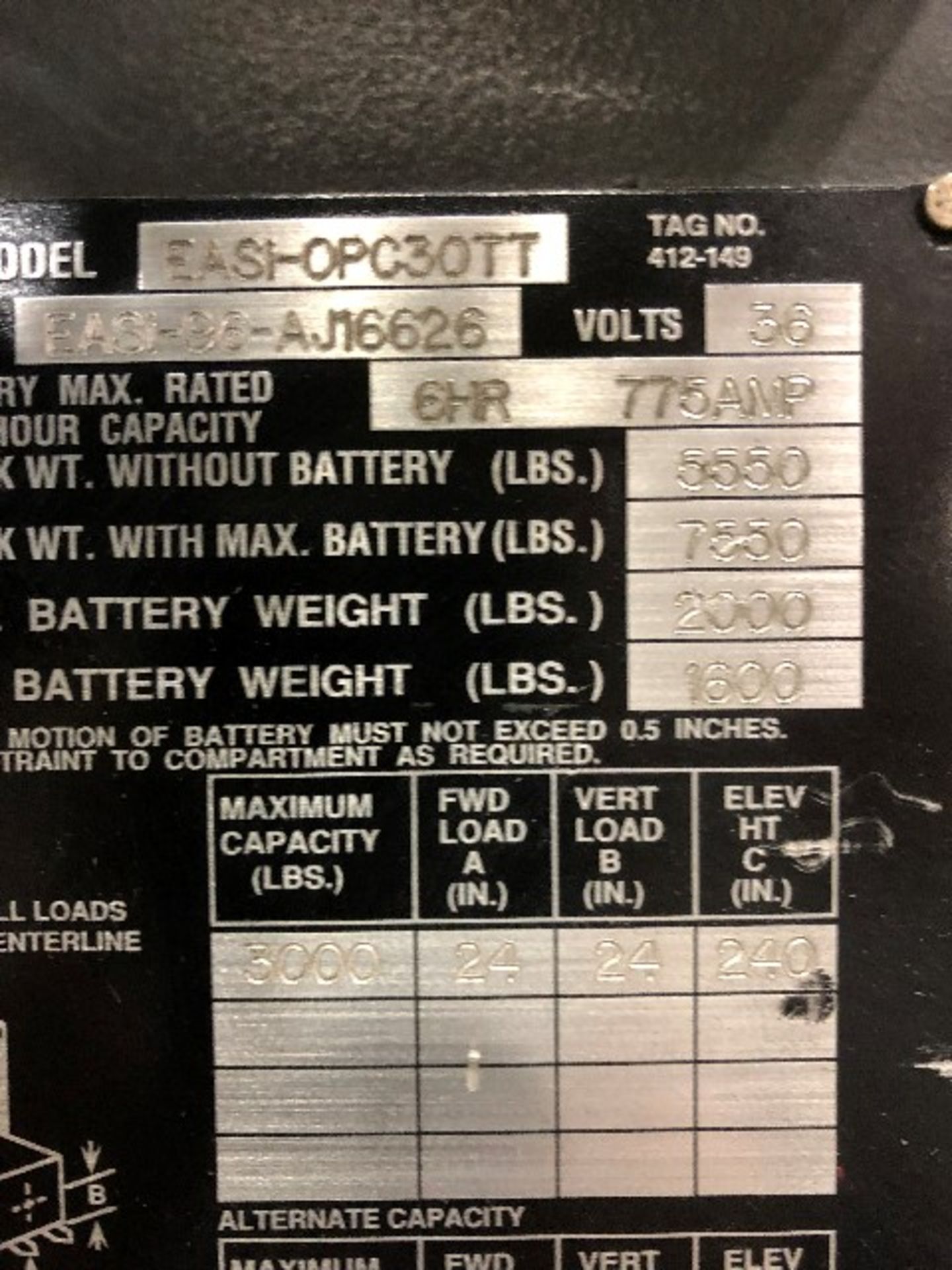 Raymond EASI-OP30TT Electric lift order picker w/charger, 36 volts - Image 5 of 8