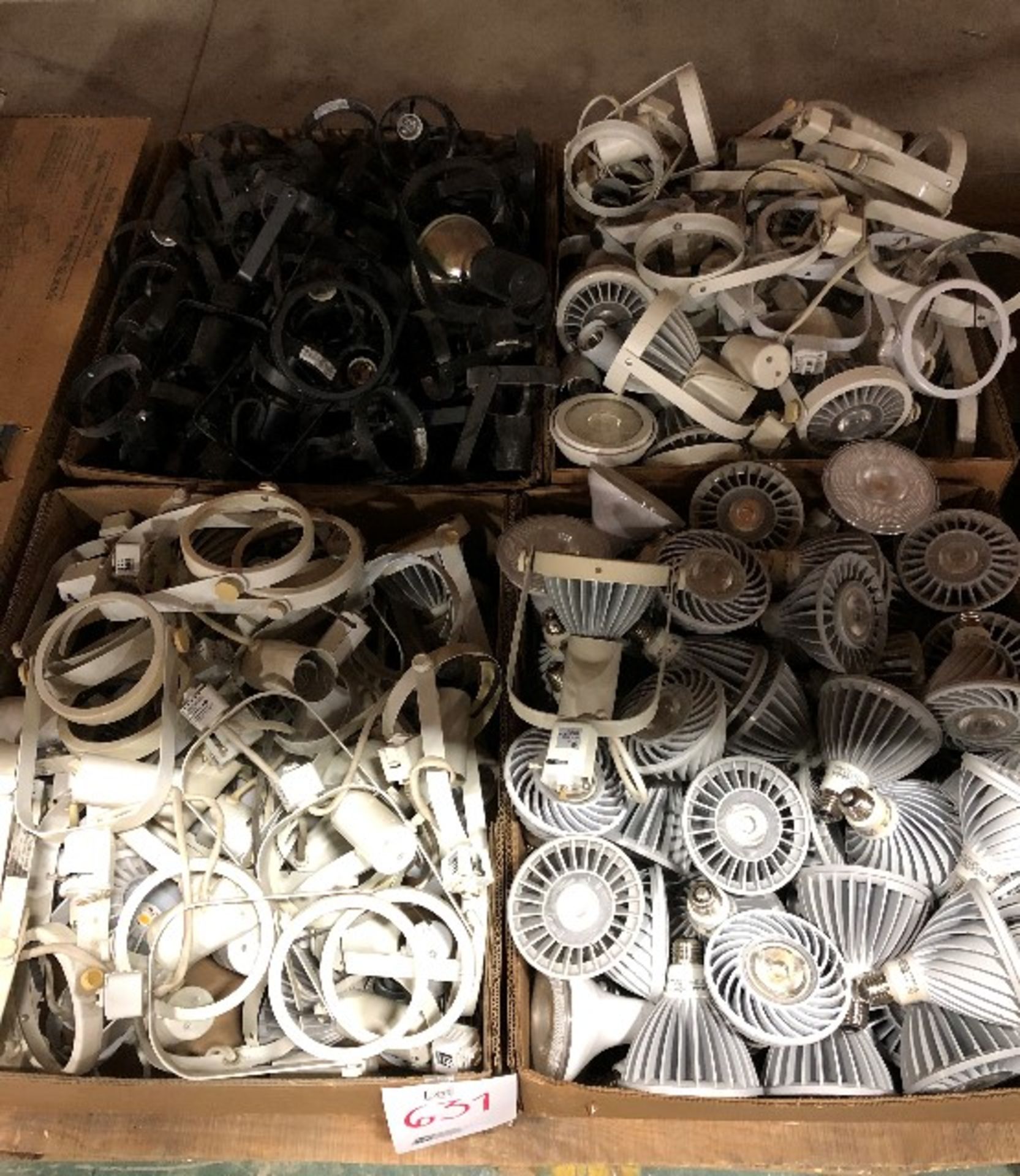 LOT: Assorted LED & fixtures, “NON TESTED”, 4 boxes