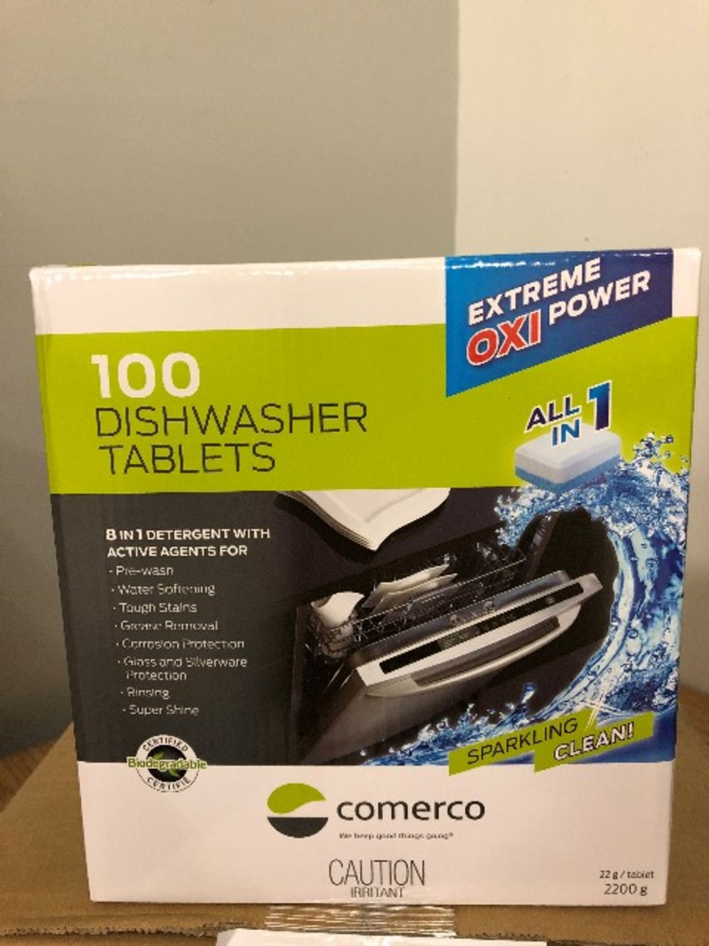 LOT: Comerco dishwasher tablets, 7pcs