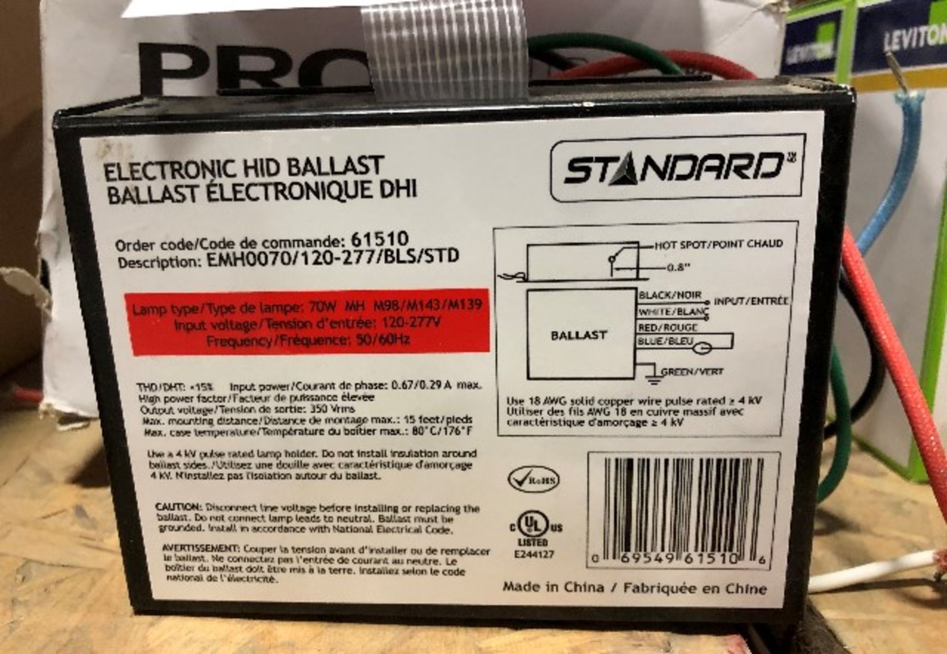 LOT: Standard electronic HID ballast, 6pcs