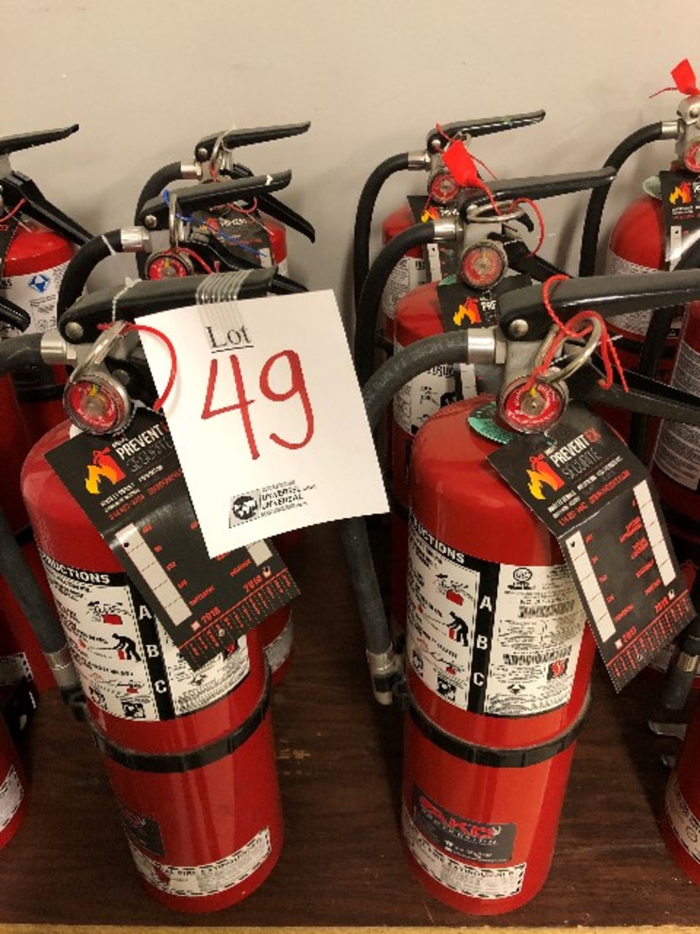 Fire extinguishers, 6pcs