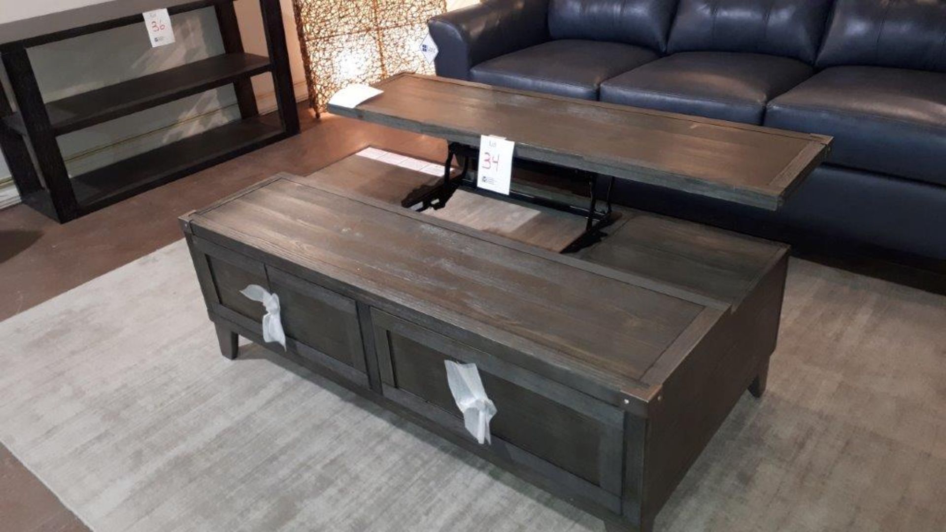 Ashley coffee table w/retractable half table, 54”x28”