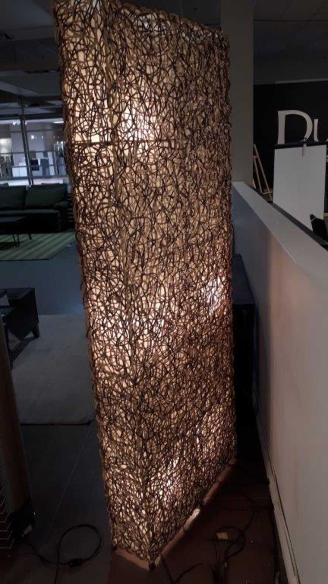 Spaghetti floor lamp, 32”x78”x8” - Image 3 of 4