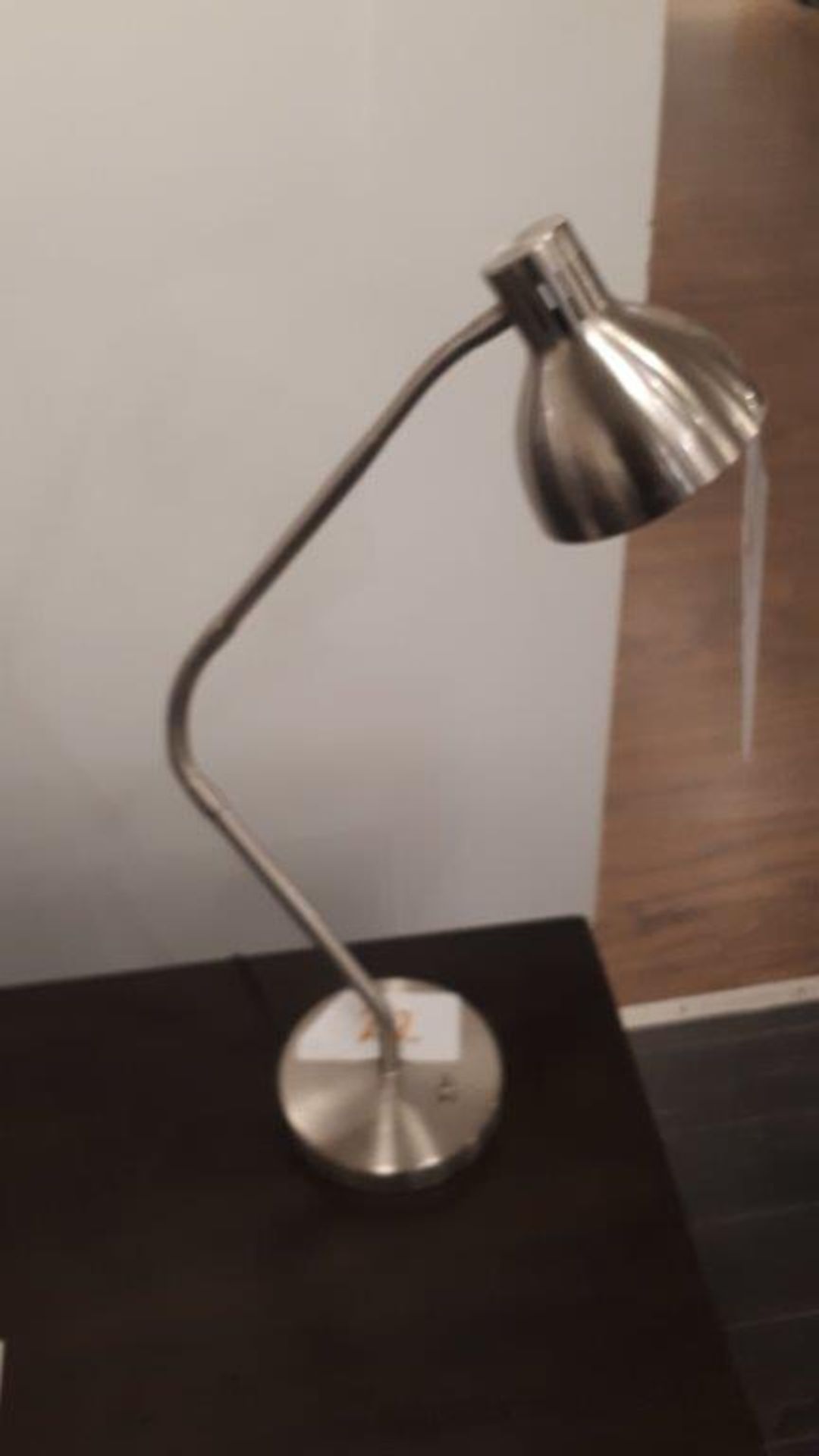 Chrome LED table lamp