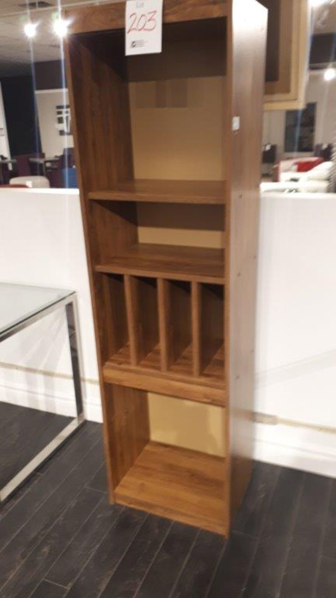 Bookstand unit, 20”x15”x72”