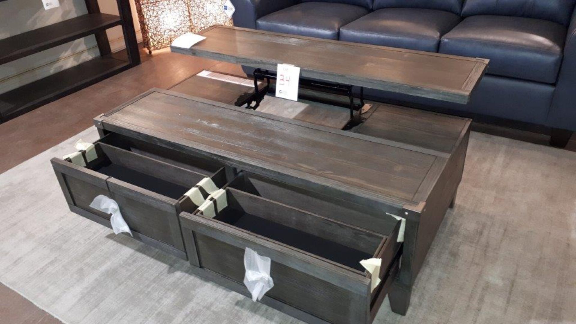 Ashley coffee table w/retractable half table, 54”x28” - Image 2 of 3