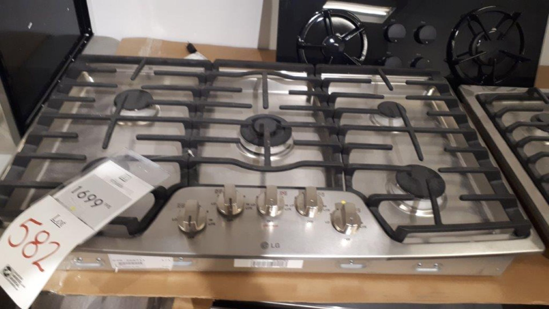 LG LCG369ST 36” 5 burner stainless steel gas cooktop