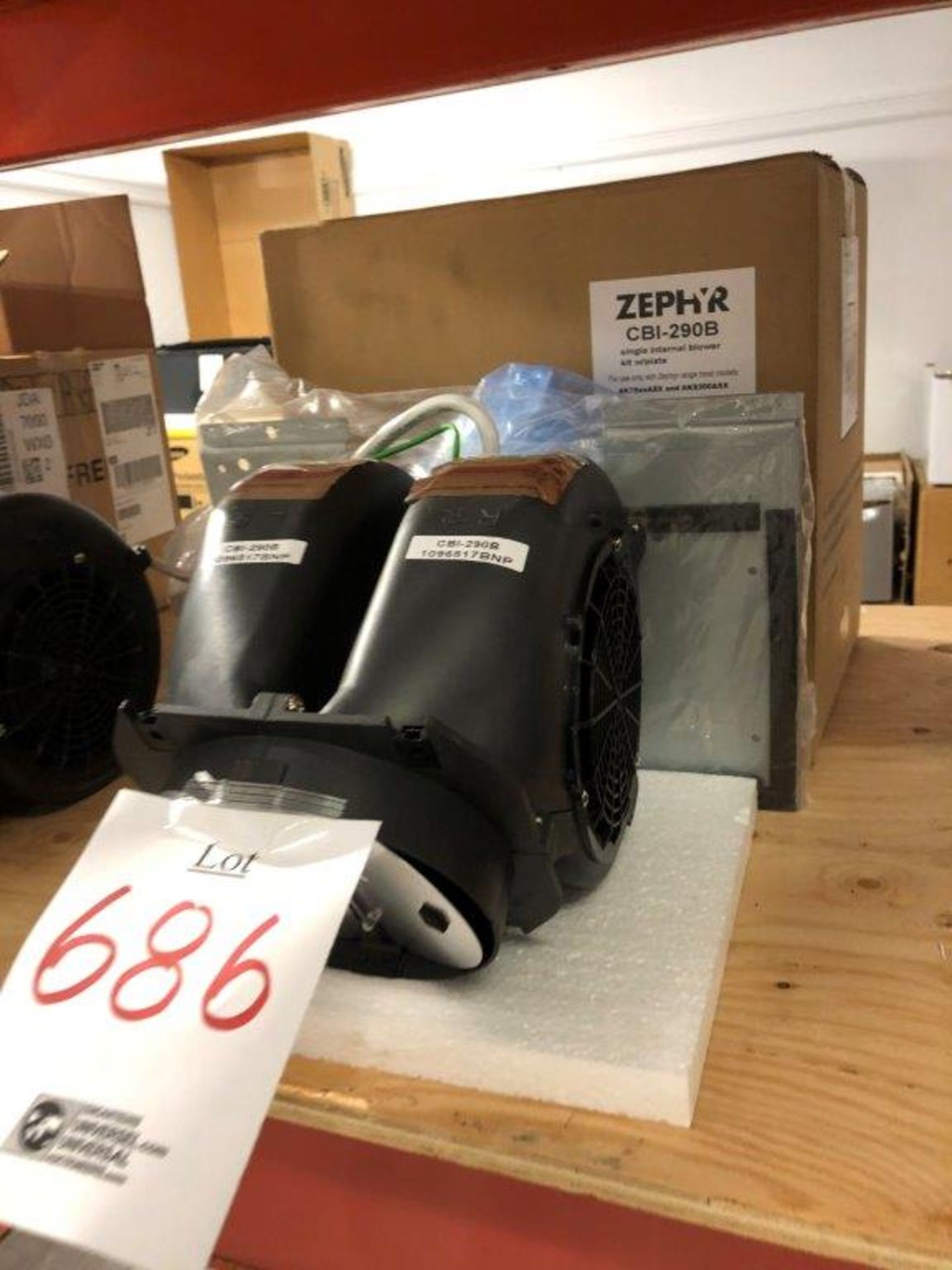 Zephyr CBI-290B single blower kit w/plate