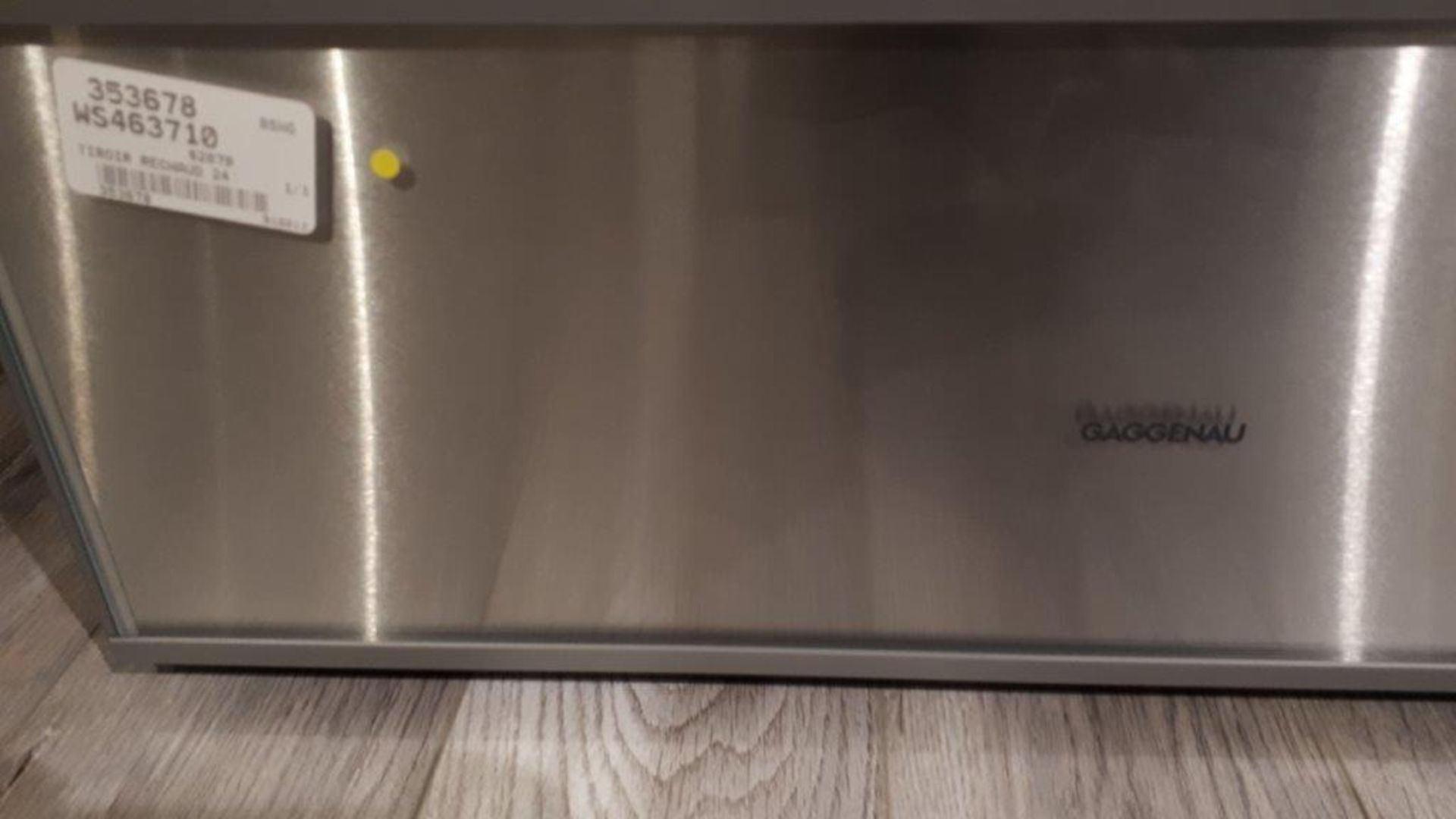 Gaggenau WS463710 24” stainless steel glass backed front, warming drawer, 1cu.ft - Image 3 of 3