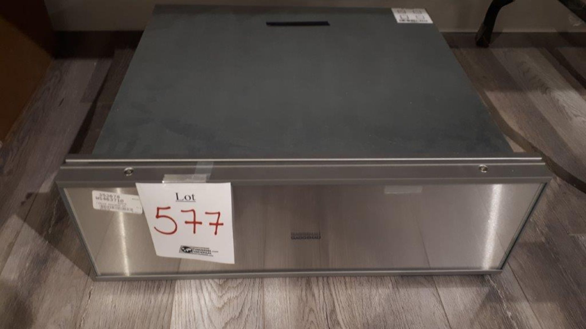 Gaggenau WS463710 24” stainless steel glass backed front, warming drawer, 1cu.ft