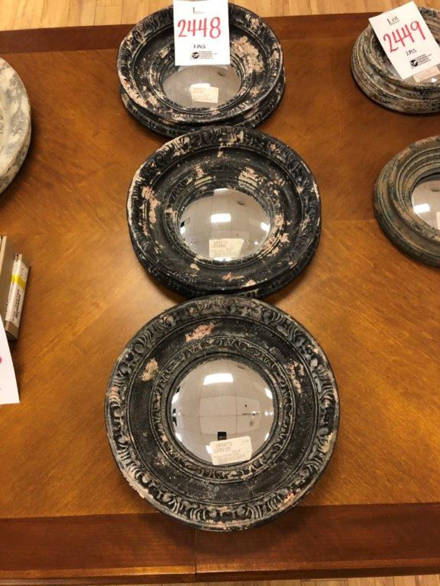 Decorative Round mirrors 12", 3 pcs (Lot) - Image 2 of 2