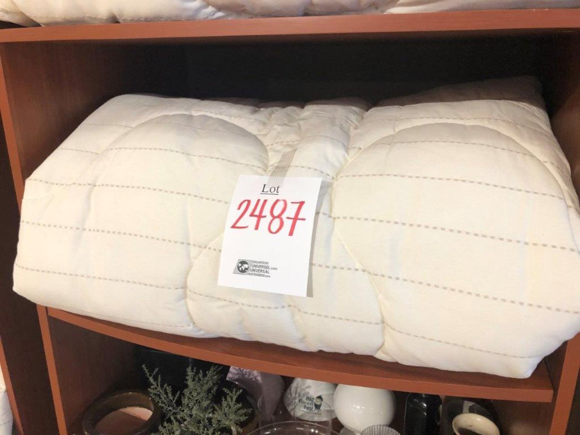 Queen Comforter with 2 pillow cases white 3 pcs (Lot)