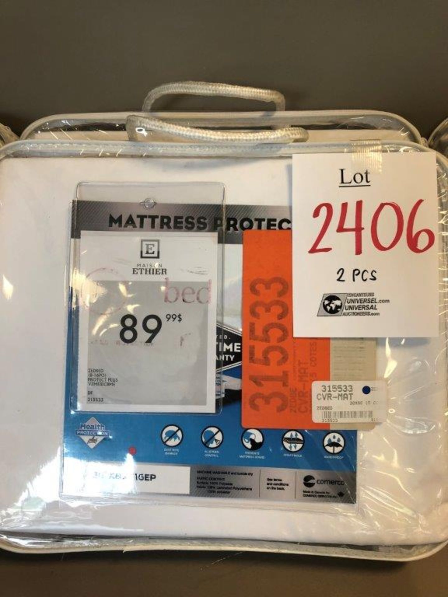 Mattress protectors 30" X 80", 2 pcs