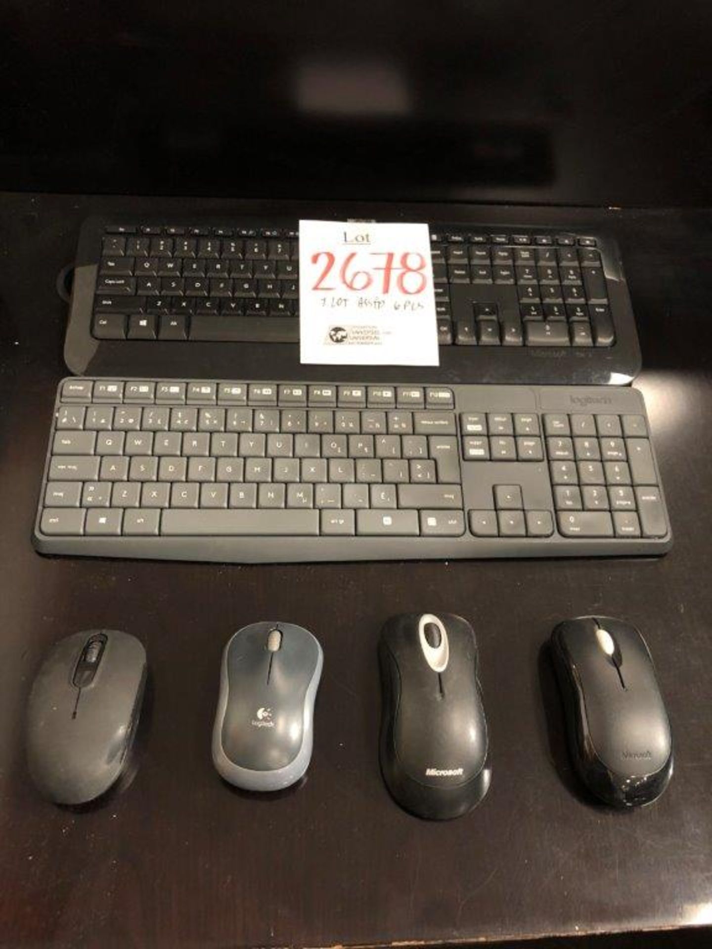 Assorted wireless keyborards, mice 6pcs (lot)