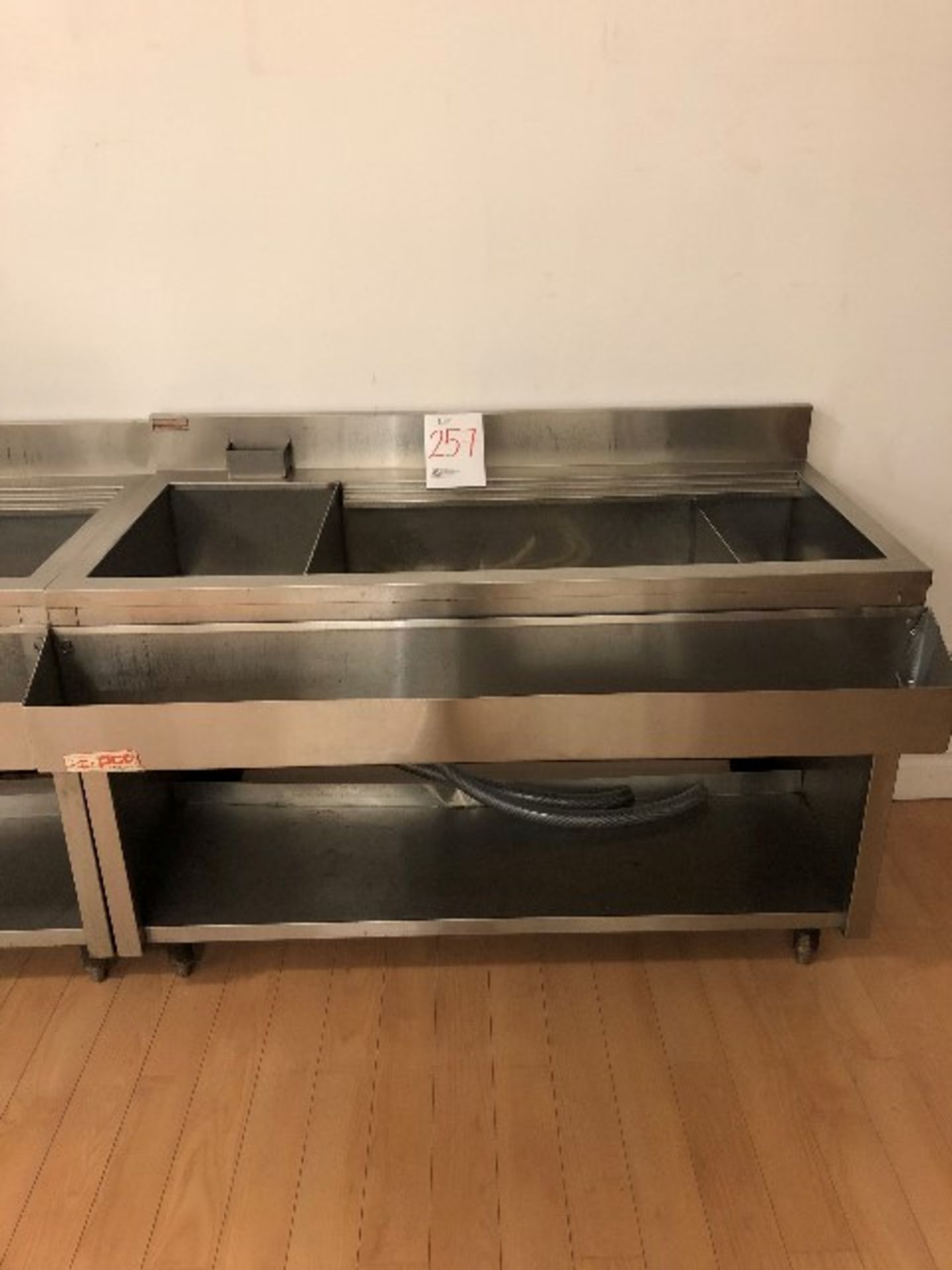 49” Stainless steel beverage sink