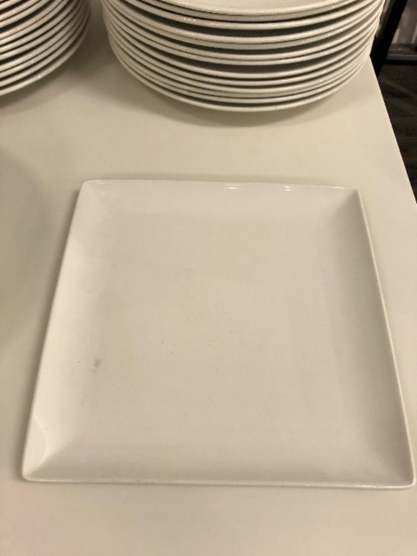 Square plates, 10.5”x10.5”, 15 pcs (Lot) - Image 2 of 2