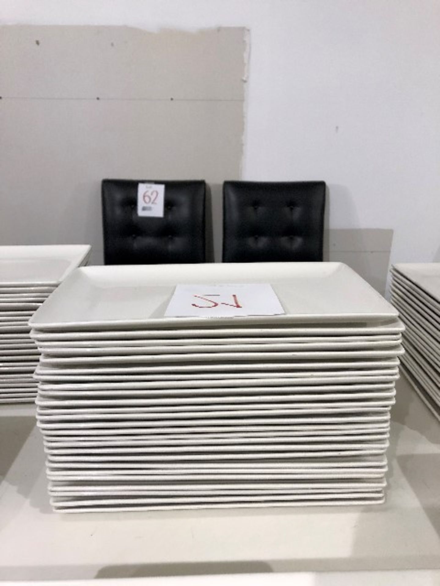 Rectangular plates, 13”x7.5”, 23 pcs (Lot)