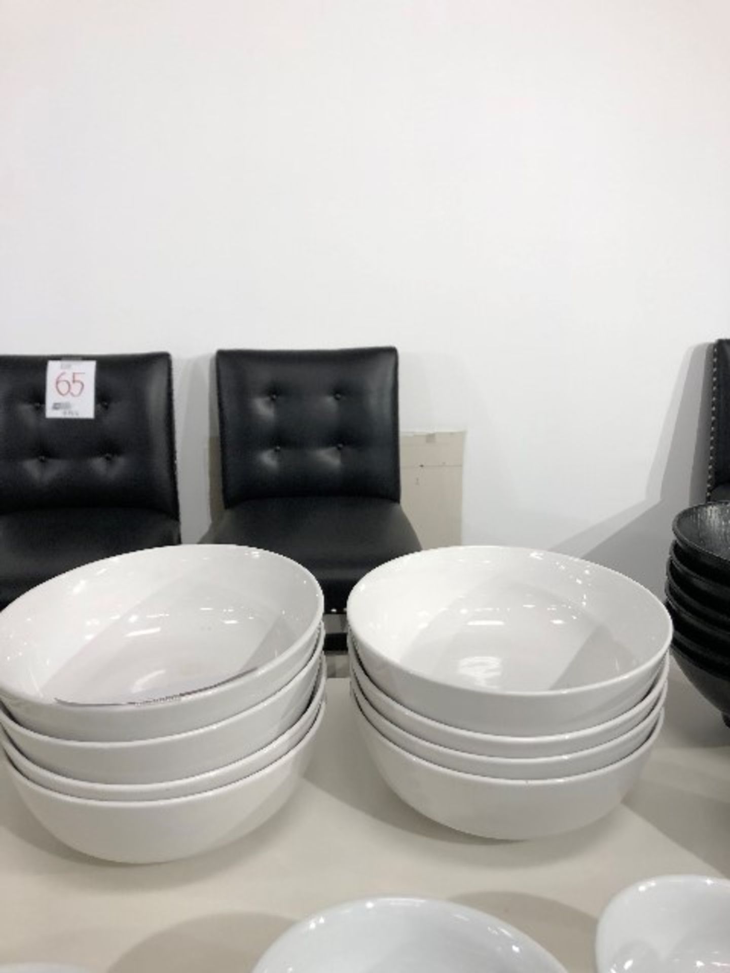 Round bowls, 8”, 8 pcs (Lot)