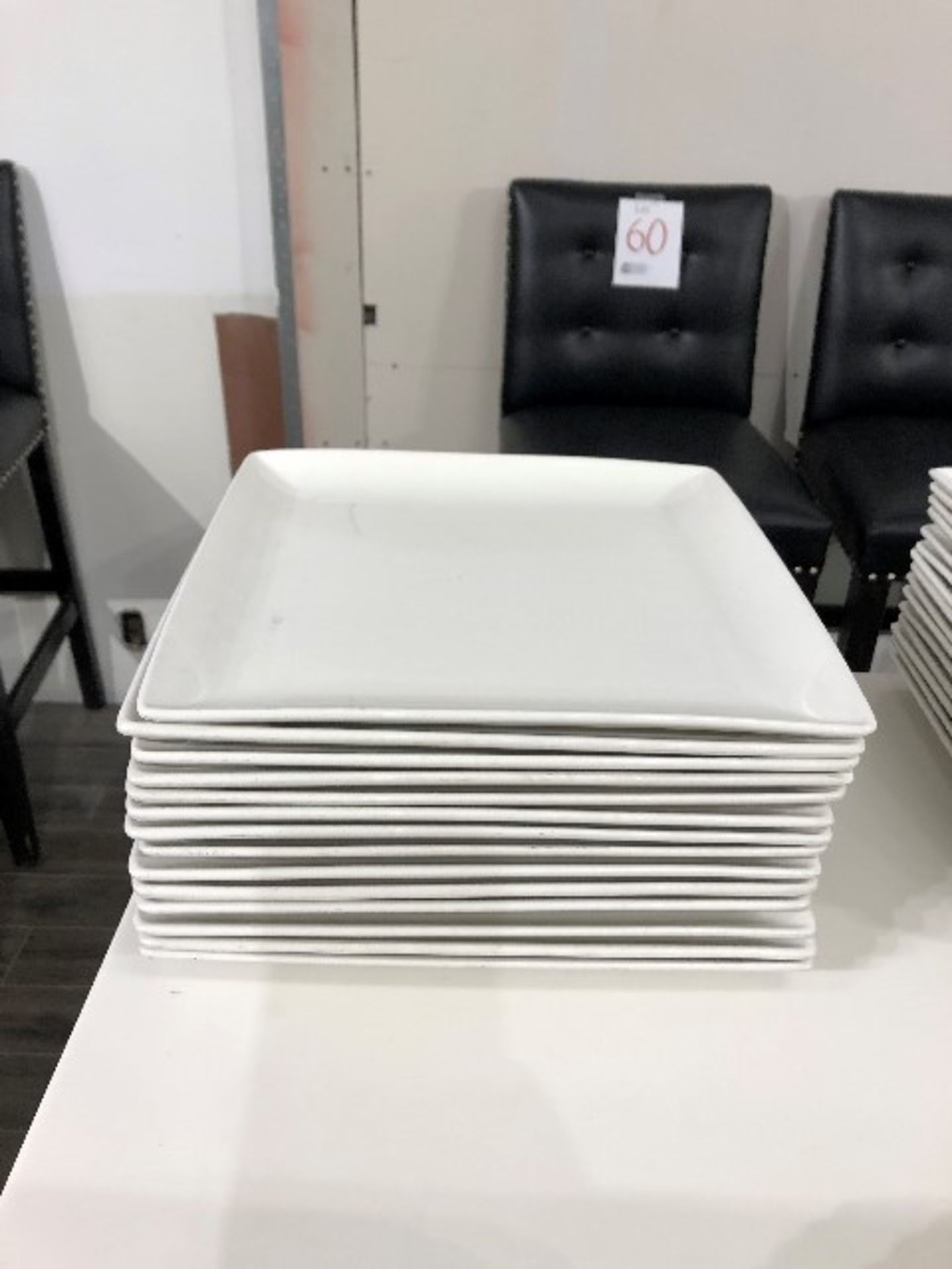 Square plates, 10.5”x10.5”, 15 pcs (Lot)