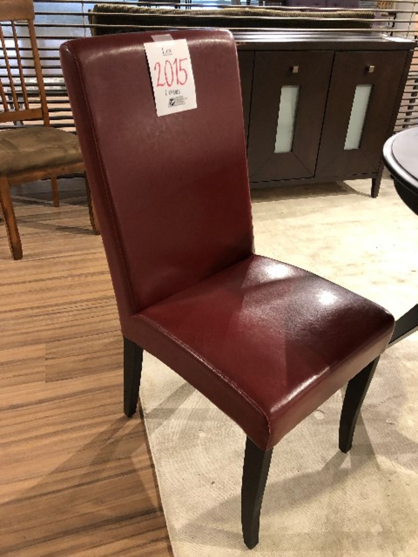 Parsons chairs, red, 2 pcs