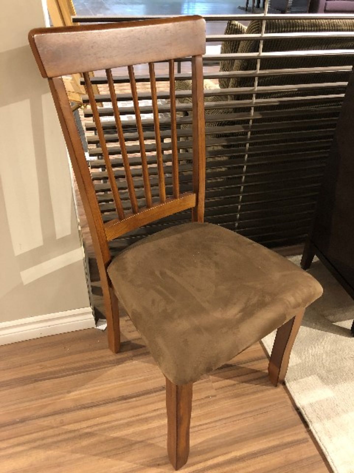 Velour chairs w/open back, 2 pcs - Image 2 of 2