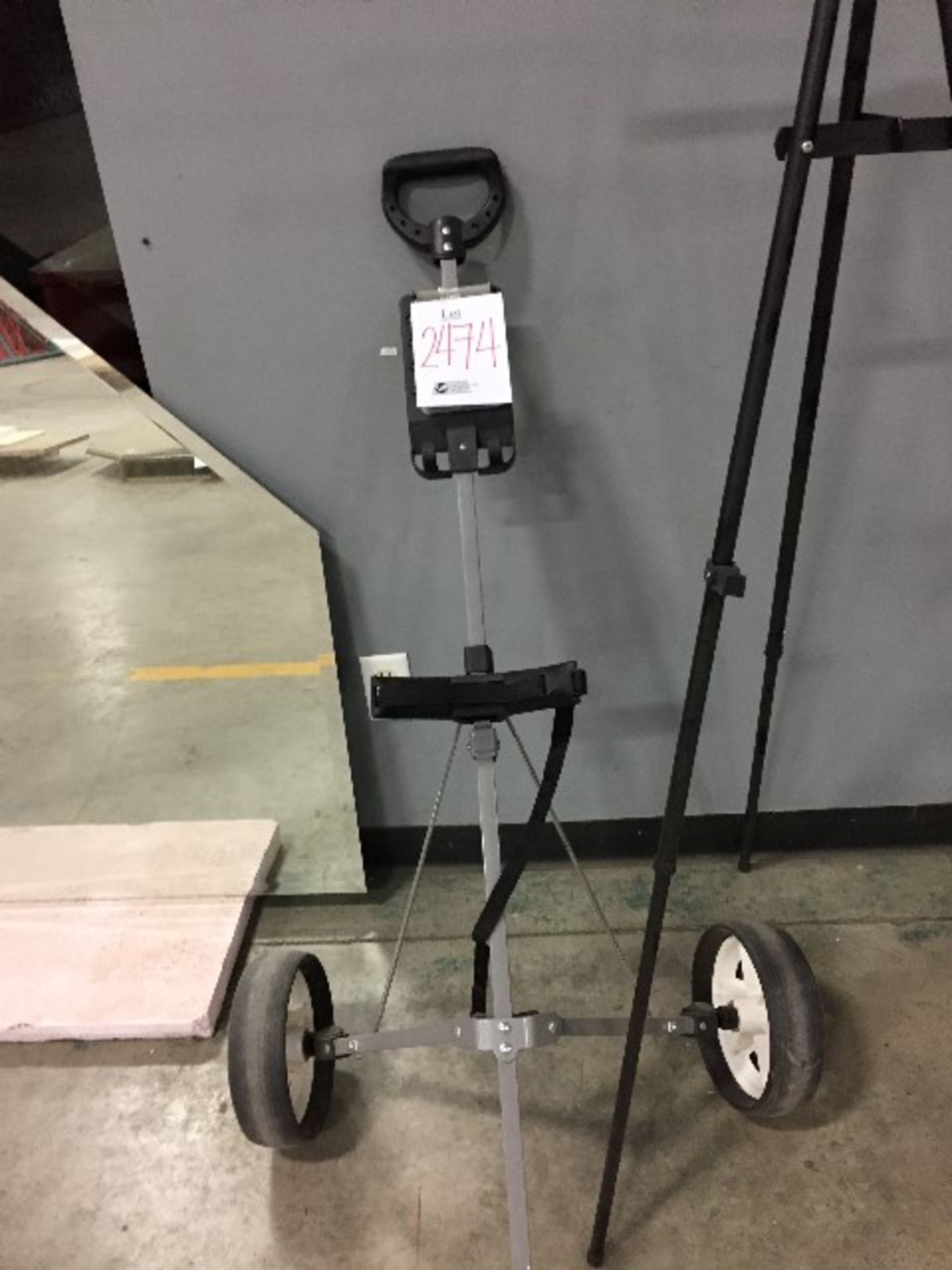 Golf push cart and tripod, mirrors 5 pcs (Lot) - Image 2 of 2