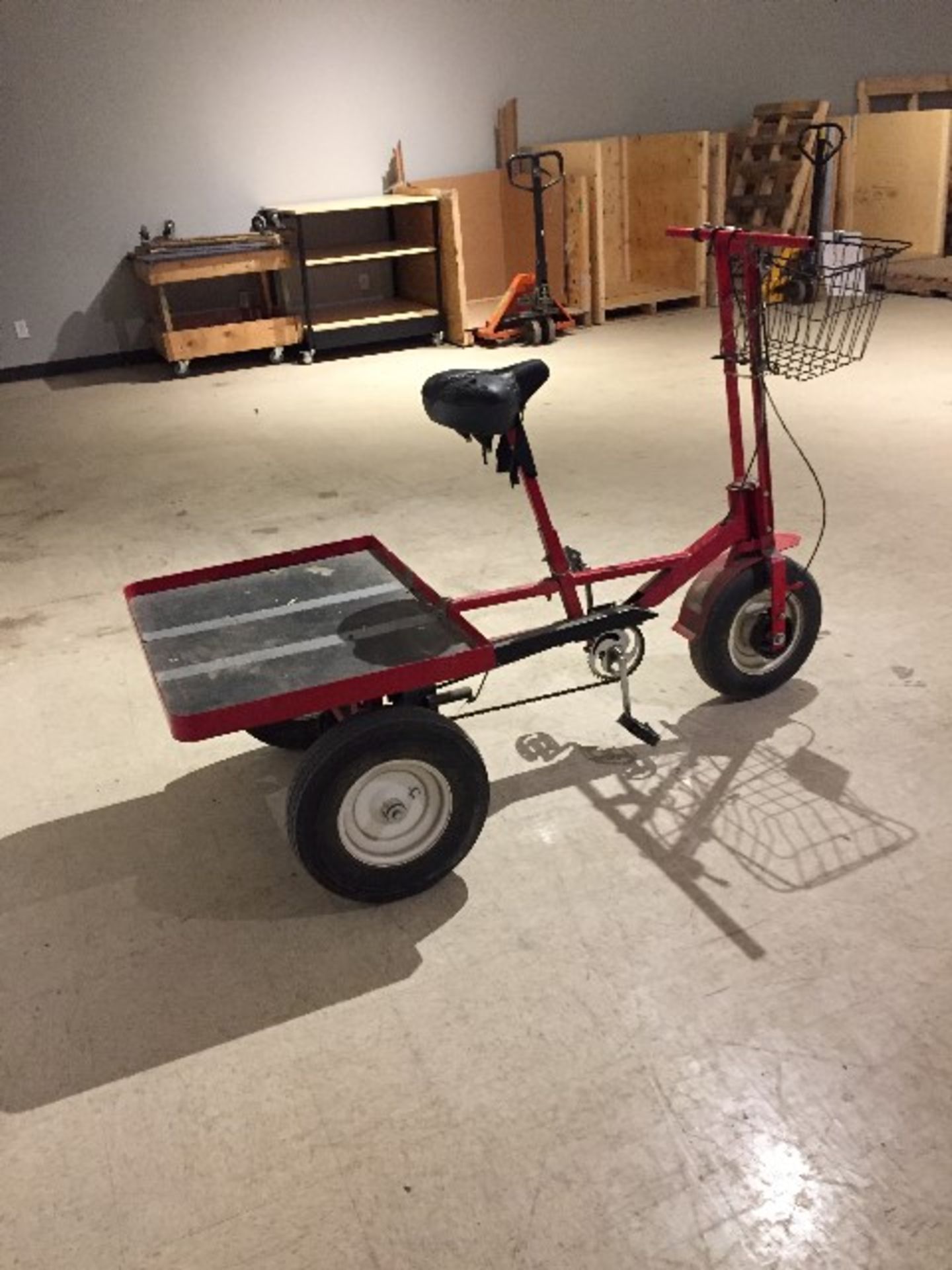 Custom 3-wheeler bicycle w/platform - Image 3 of 3