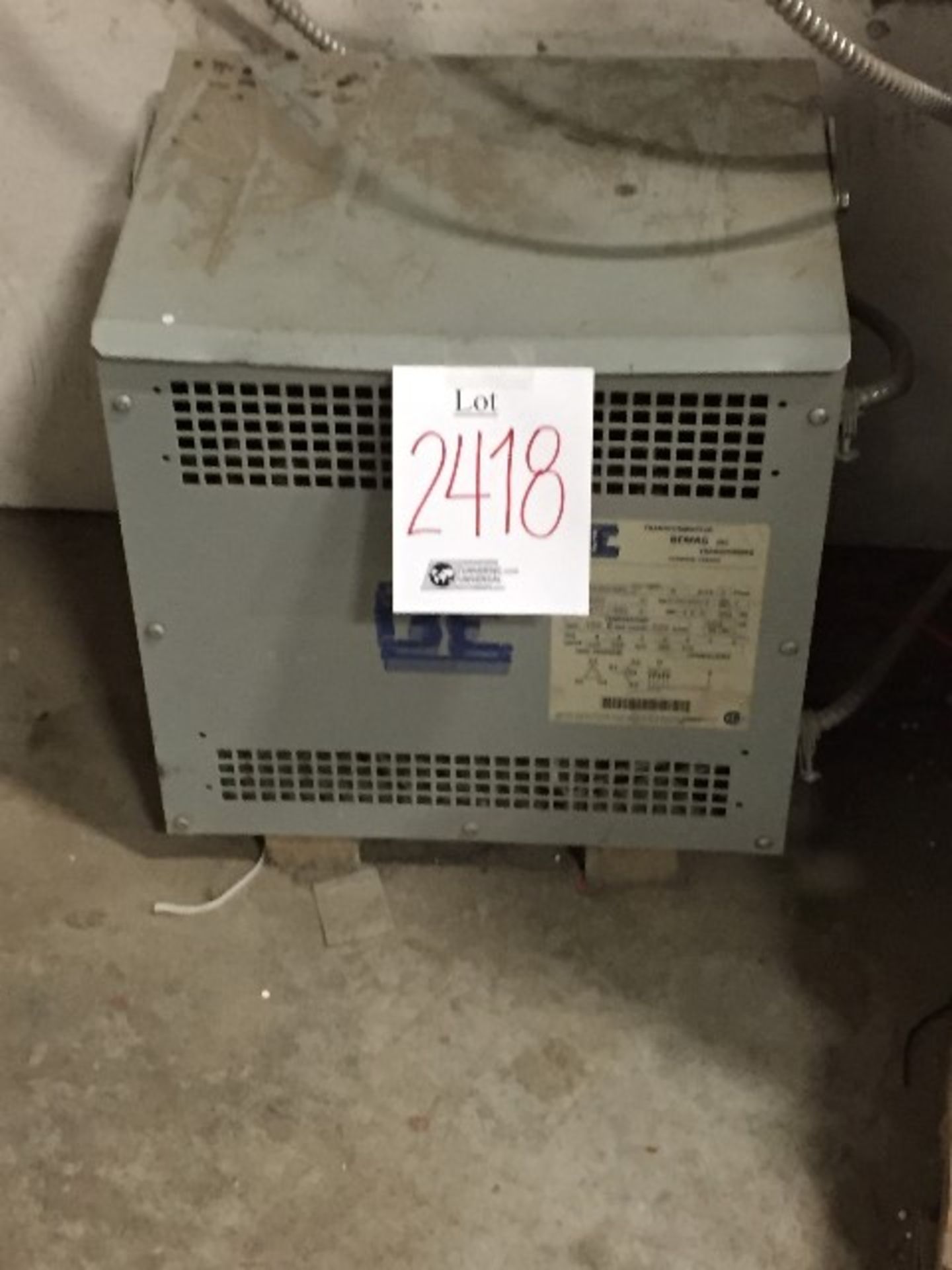 BEMAG Transformer mod:BC3006S480 15KVA 3PH 600V - Image 2 of 2