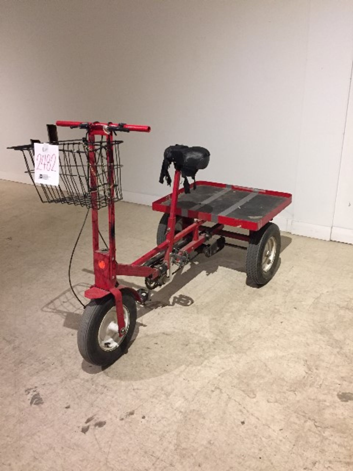 Custom 3-wheeler bicycle w/platform - Image 2 of 3