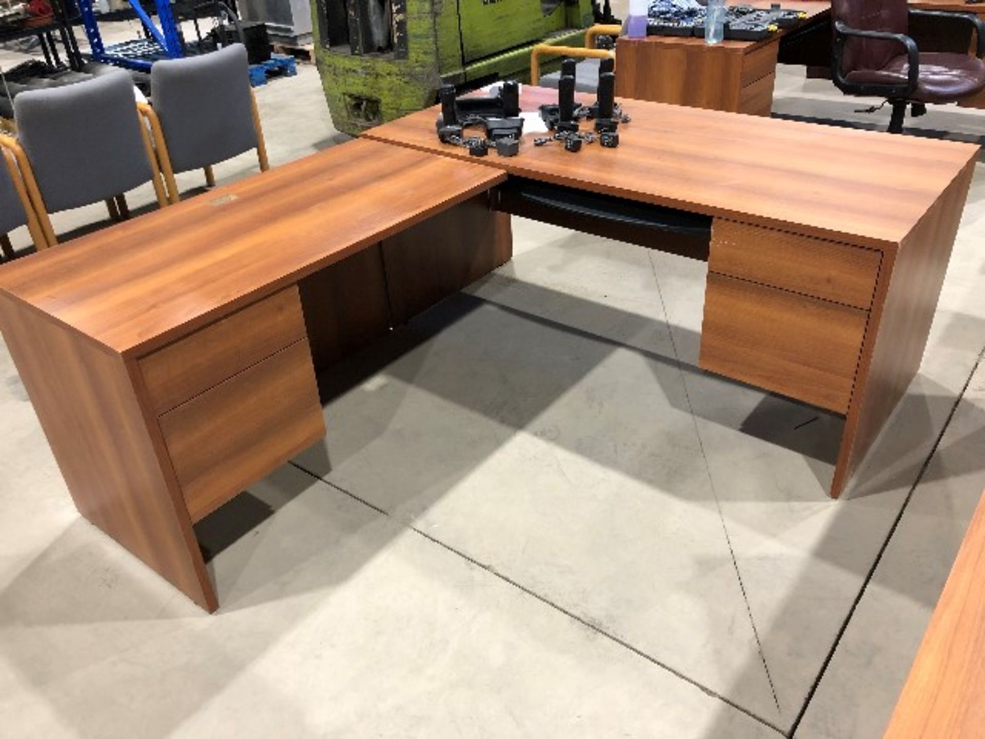 “L” shaped office desk, approx. 66”x78” - Image 2 of 4