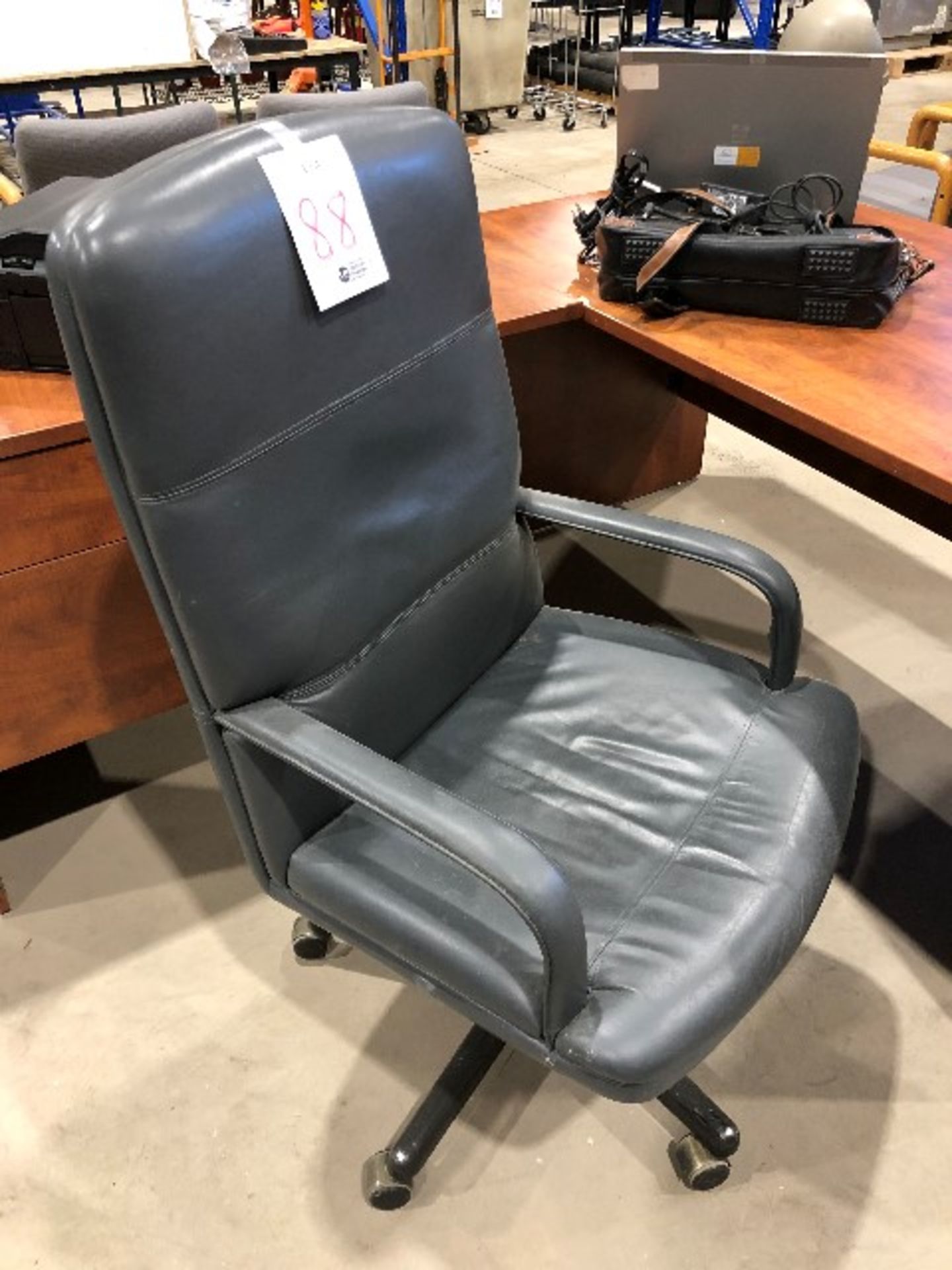 Executive leather armchair