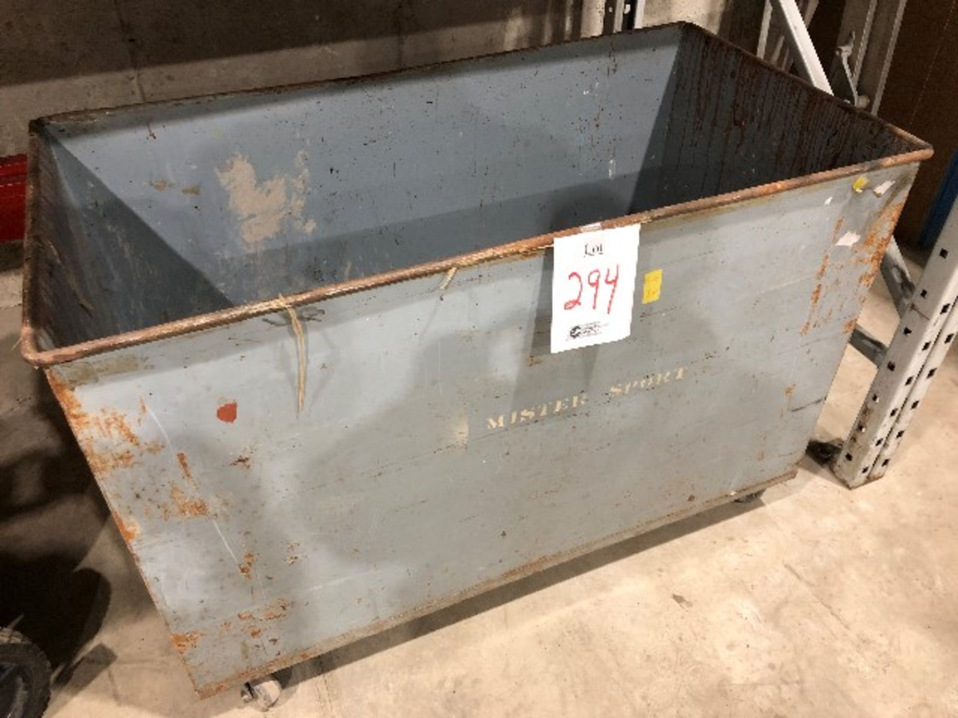 Metal mobile bin