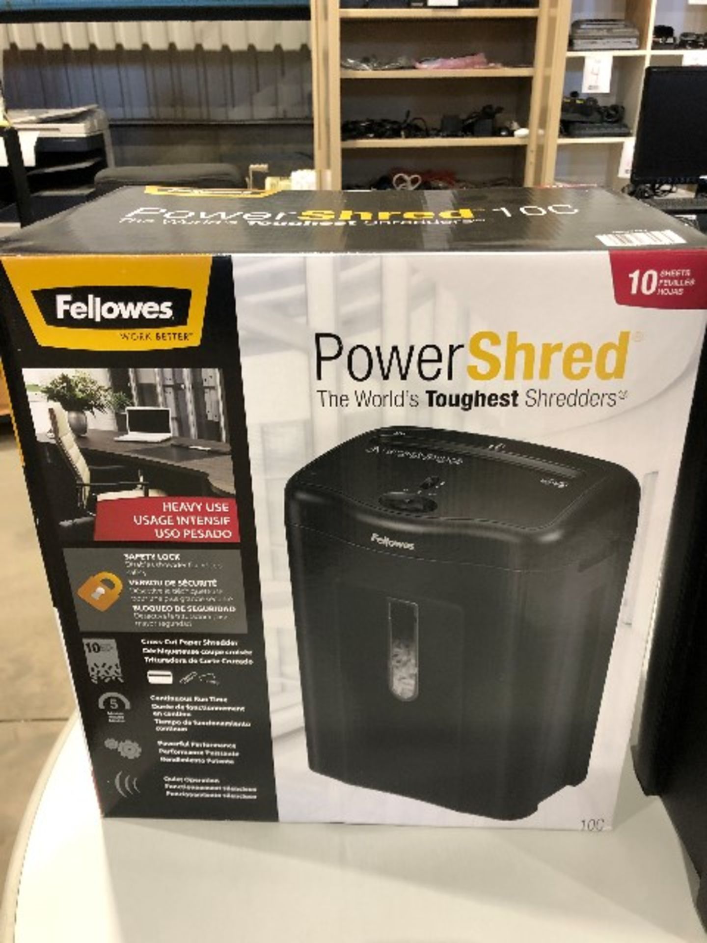 Fellowes Power Shred 10C paper shredder - Image 2 of 3