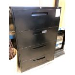 4-Drawer horizontal filing cabinet