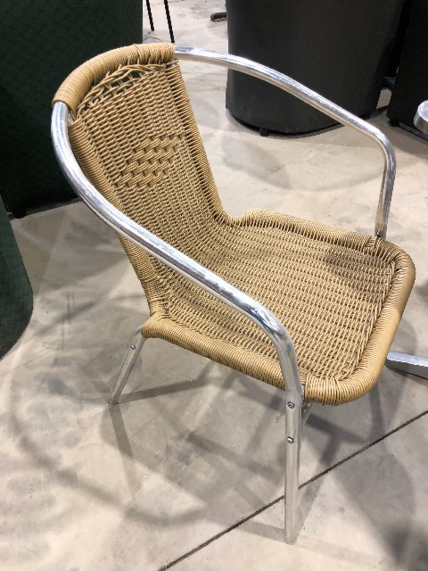 Wicker style armchairs, 8pcs