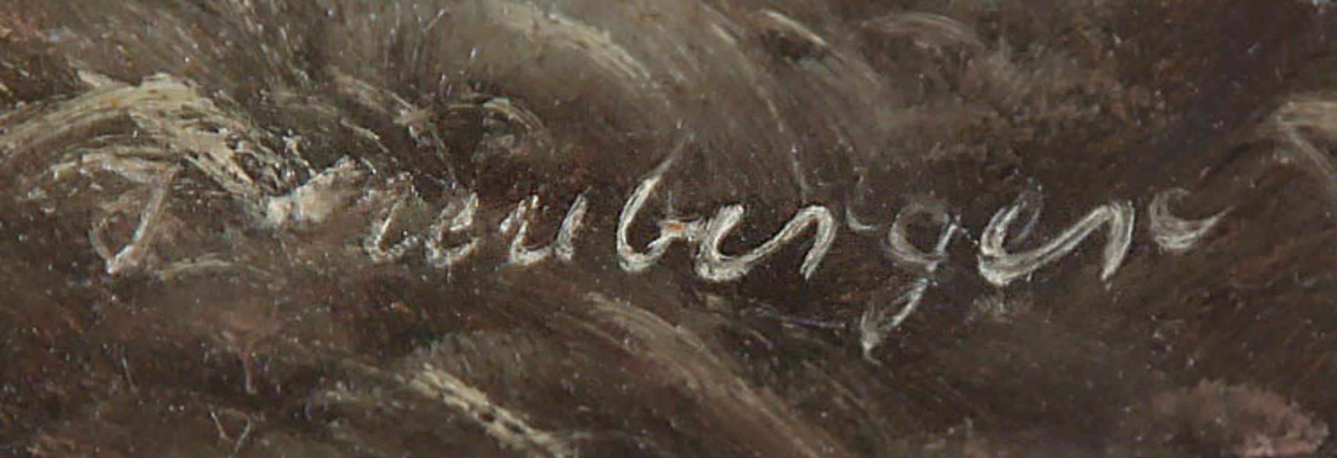 Neuberger, I., recte Fritz ZschiescheWinterabend.Li. u. sign. I. Neuberger. Öl/Holz, 40 x 50 cm. - Image 2 of 2
