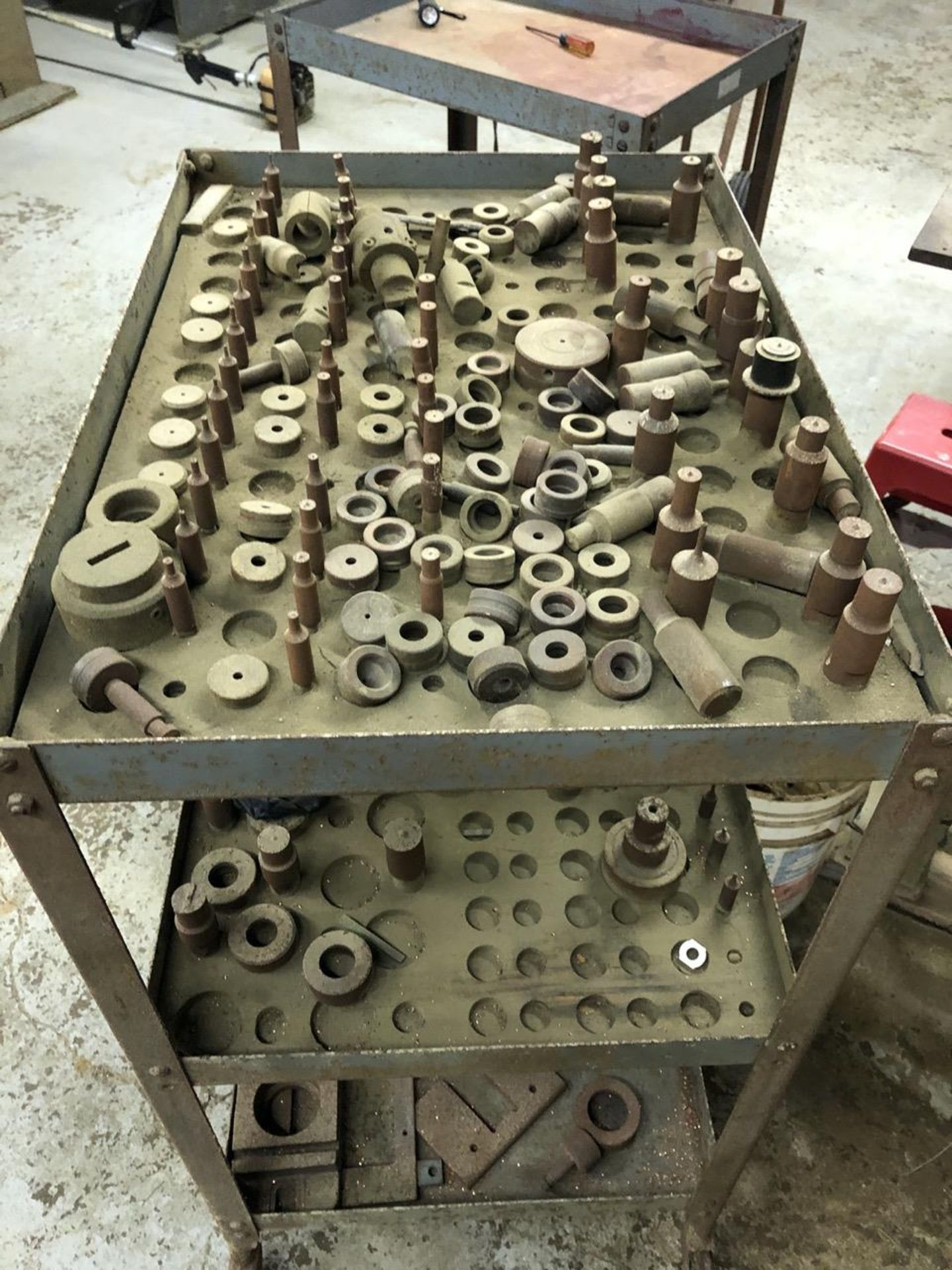 Large Lot of Standard Punches with Cart