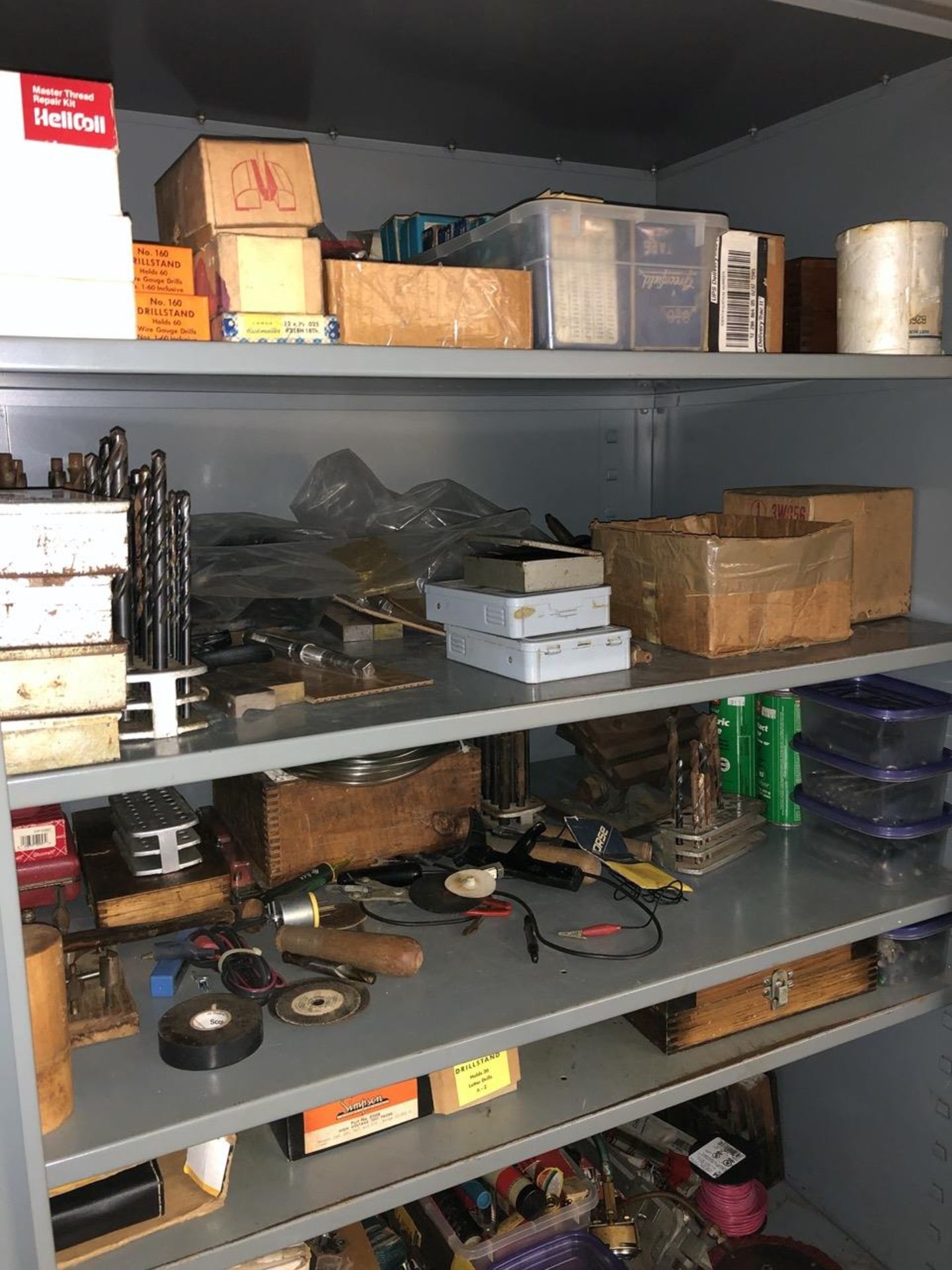 Metal Cabinet w/ contents Large Lot of Tools