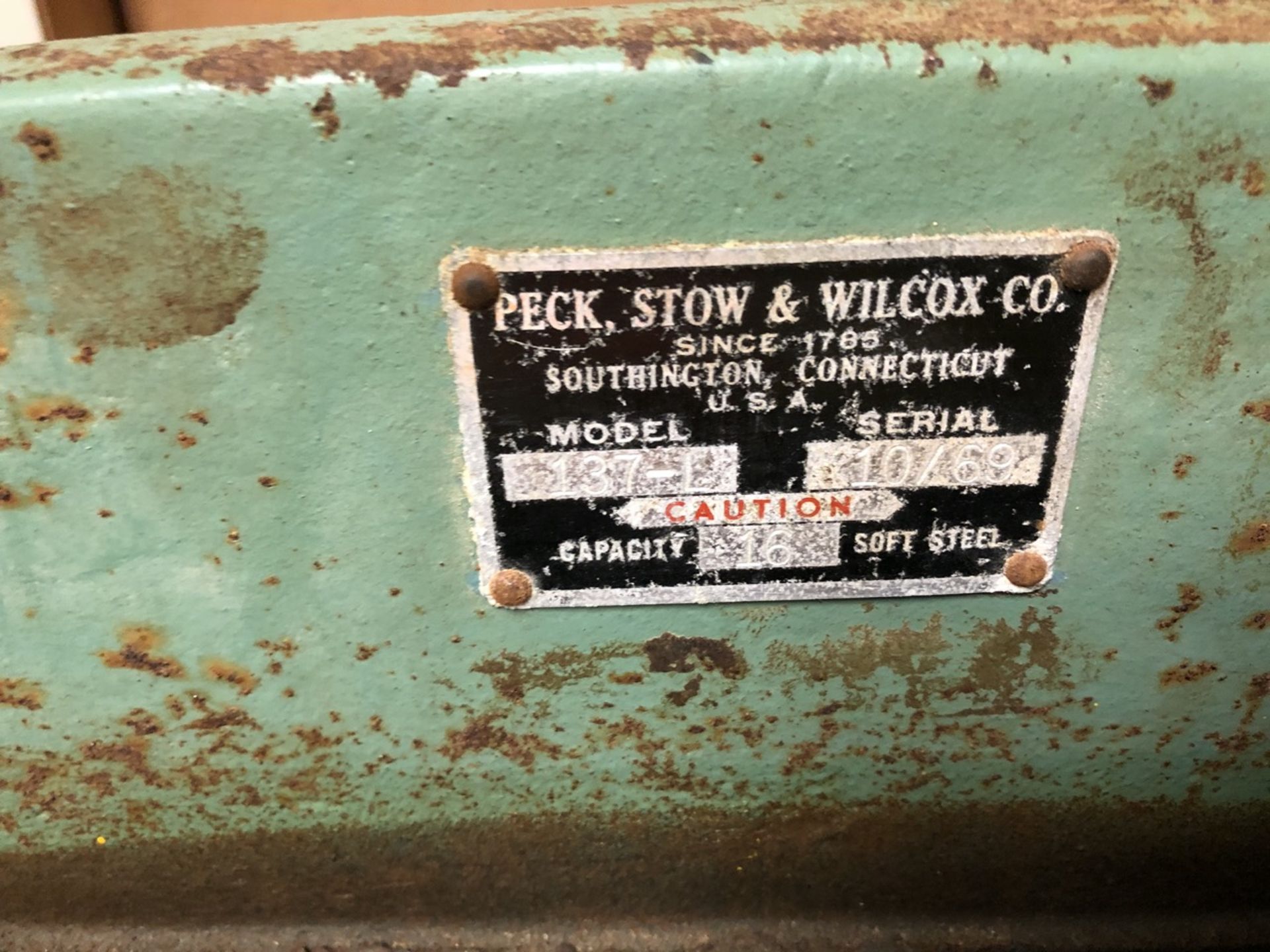 Peck Stow & Wilcox Foot Sheer Petxo 137-L - Image 3 of 3