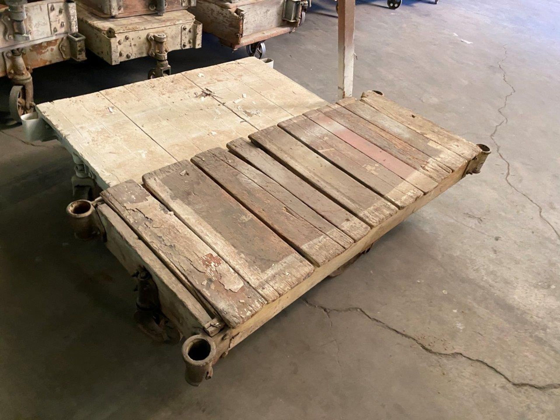 Lot of 2 Railroad Carts approx 48" x 27" - Image 10 of 11