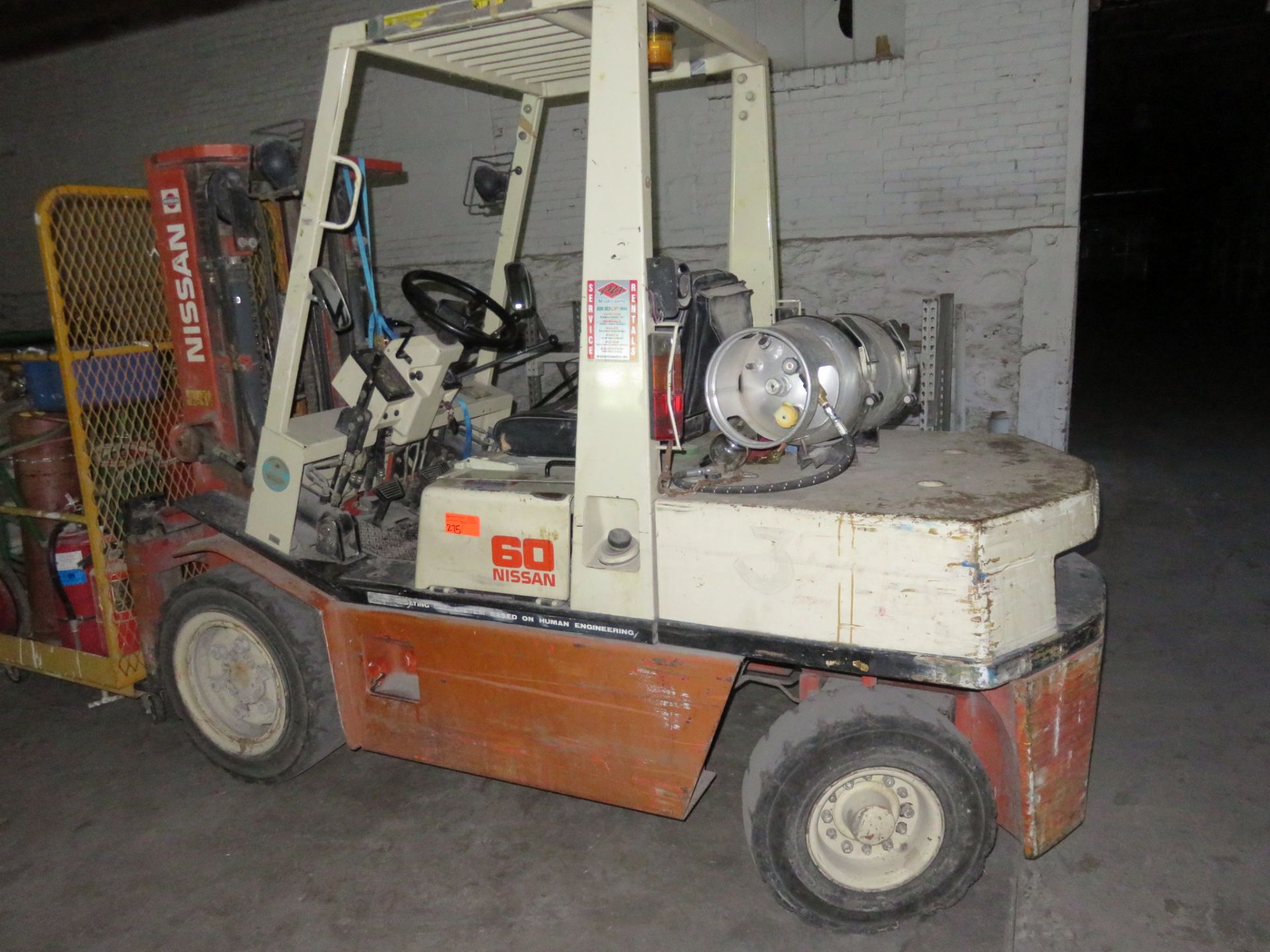 Nissan 60 Propane Forklift 6598 Hours Late Removal October 29th - Image 5 of 8