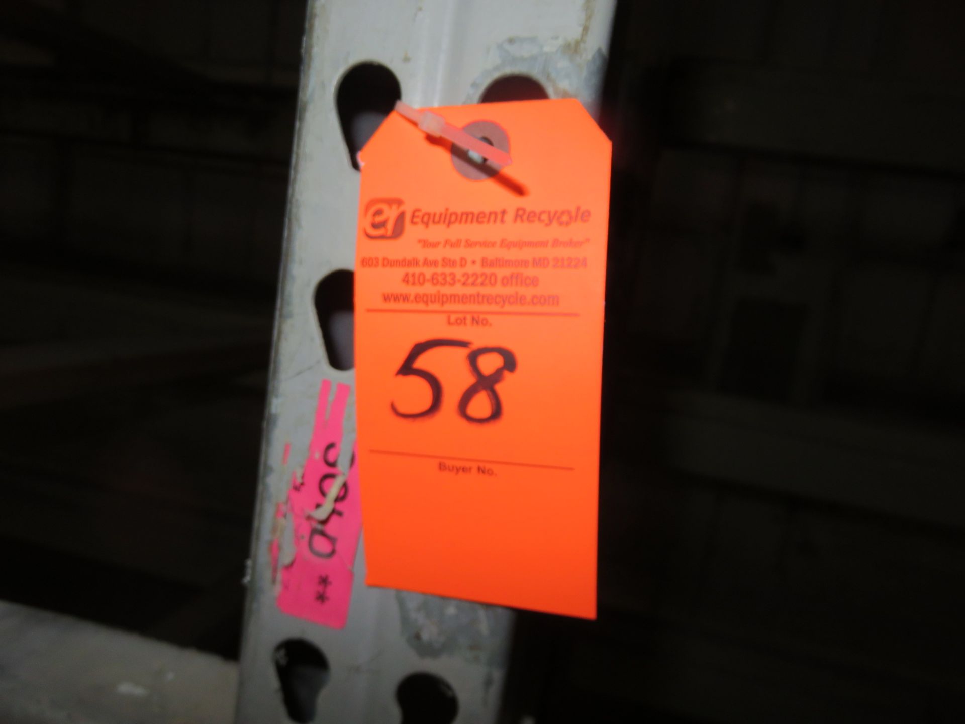 5 Sections of 6' & 8' Warehouse Pallet Racking 12' & 8' Arms - Image 4 of 4