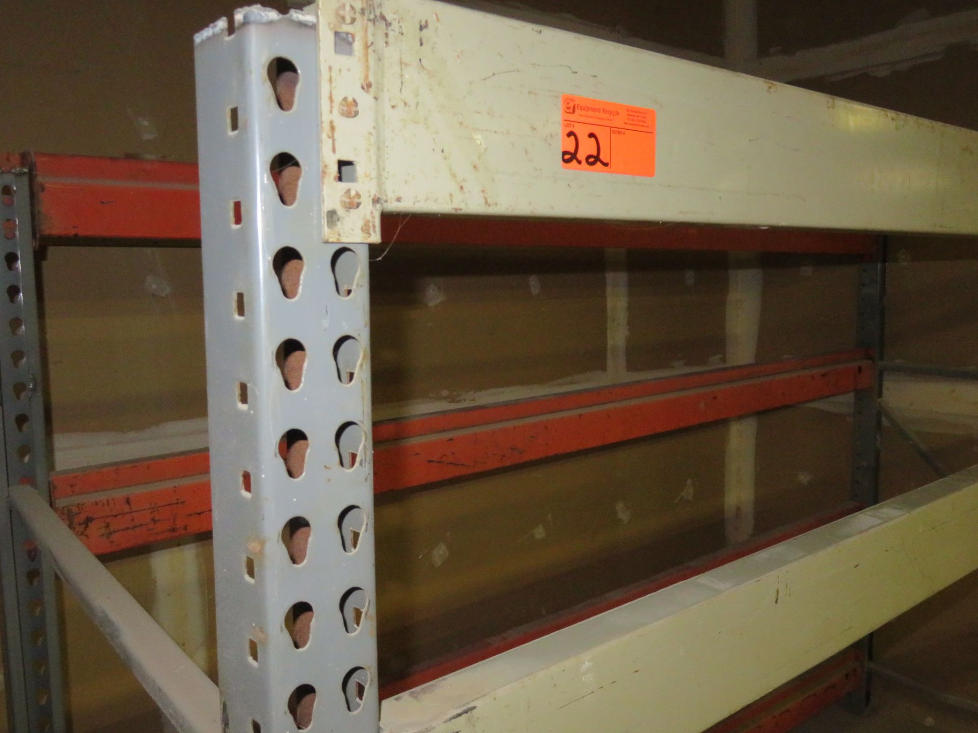 Warehouse Pallet Racking 1 Section approx 108"x 42"x 72" - Image 2 of 2