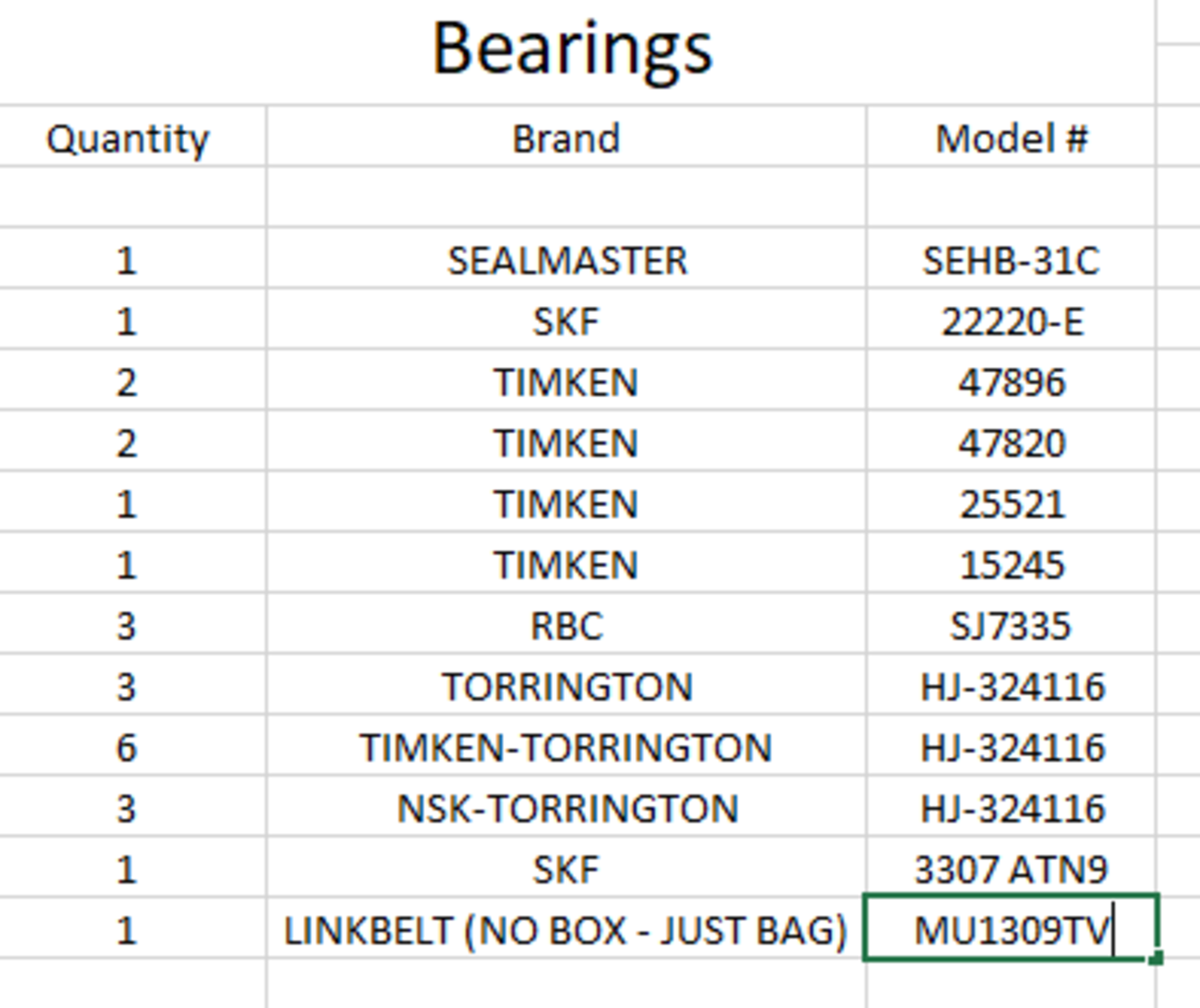 MISC. BEARINGS AND SEALS - NEW IN BOX - Image 3 of 3