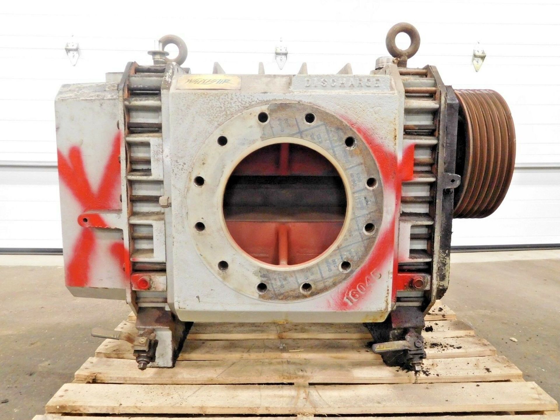 WHISPAIR 8 x 21 RCS-JV ROTARY LOBE BLOWER. 12" INLET. 10" DISCHARGE.