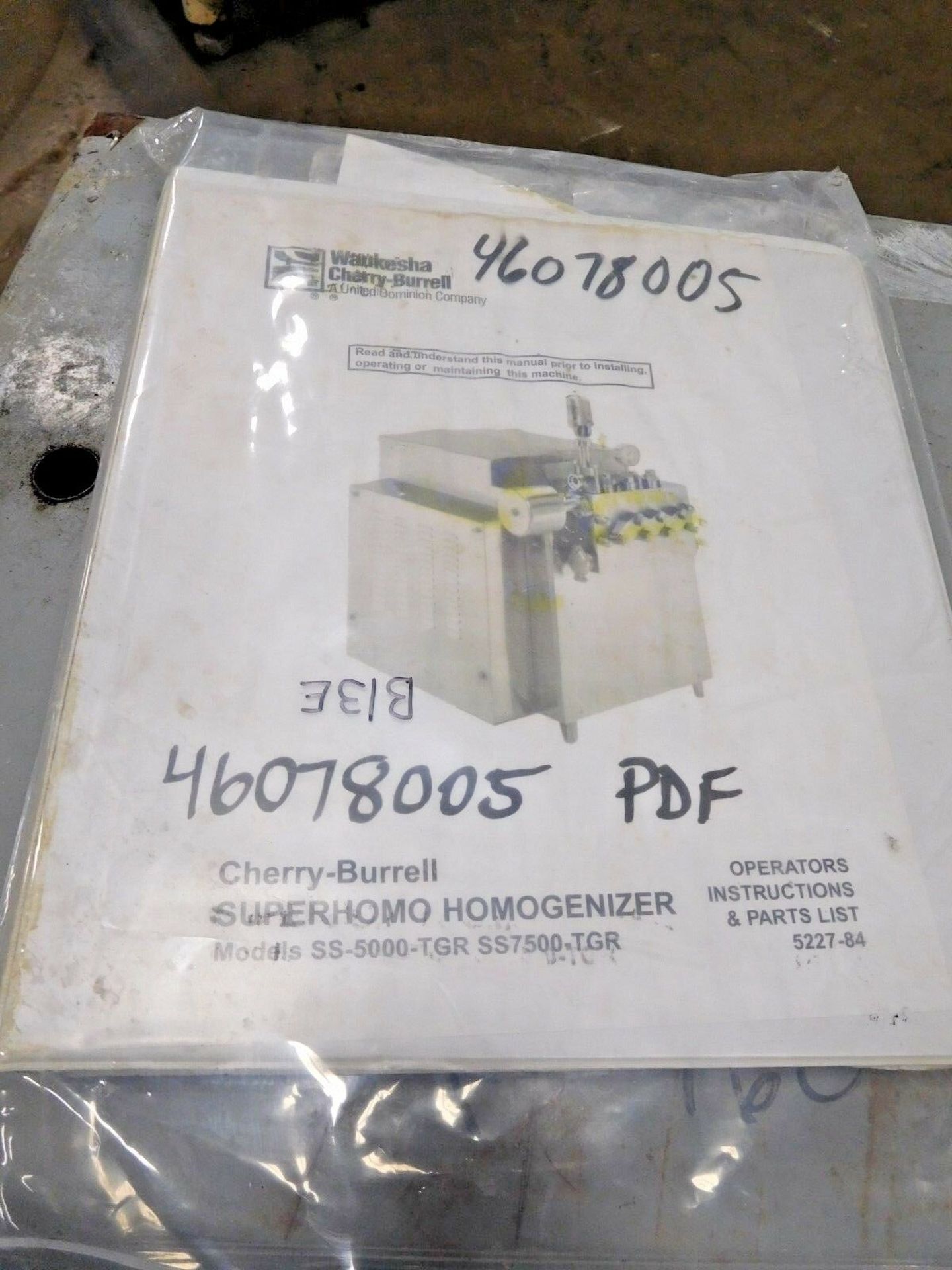 WAUKESHA CHERRY-BURRELL SS-5000-TGR SUPERHOMO HOMOGENIZER 1500-5000 GPH - Image 2 of 3